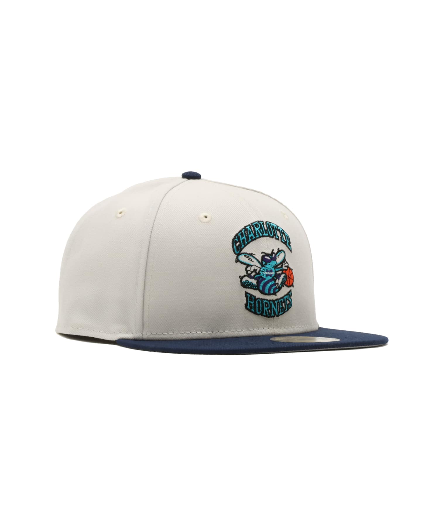 NEW ERA 59FIFTY Hardwood Classics Charlotte Hornets CL SLIN WHITEの画像