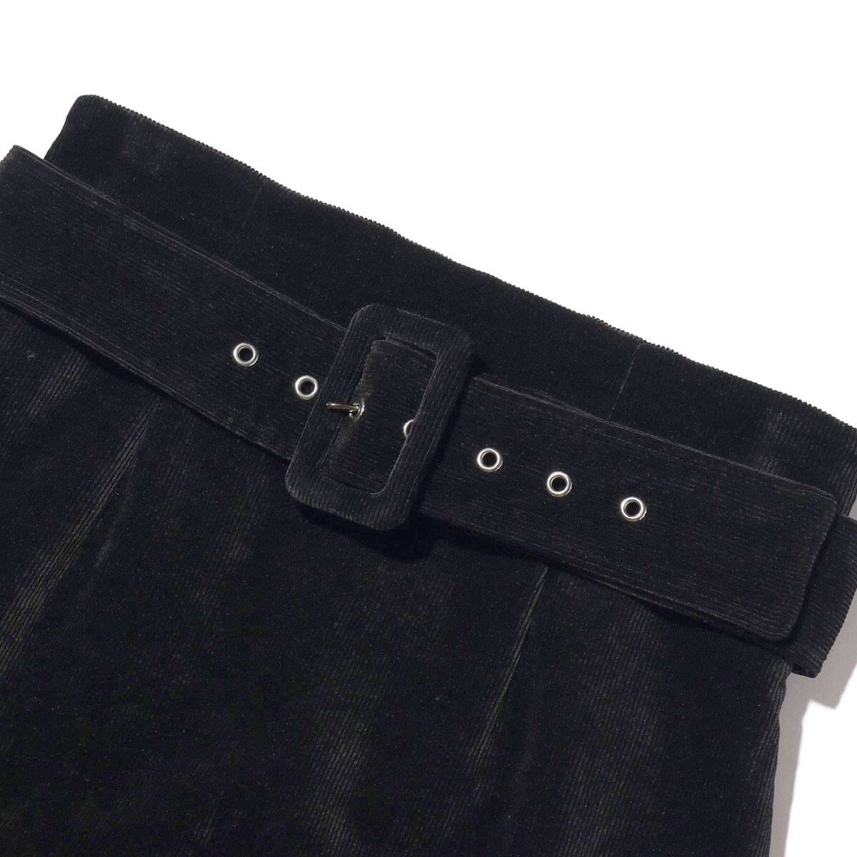 atmos pink コーディロイ ペンシルスカート BLACKの画像