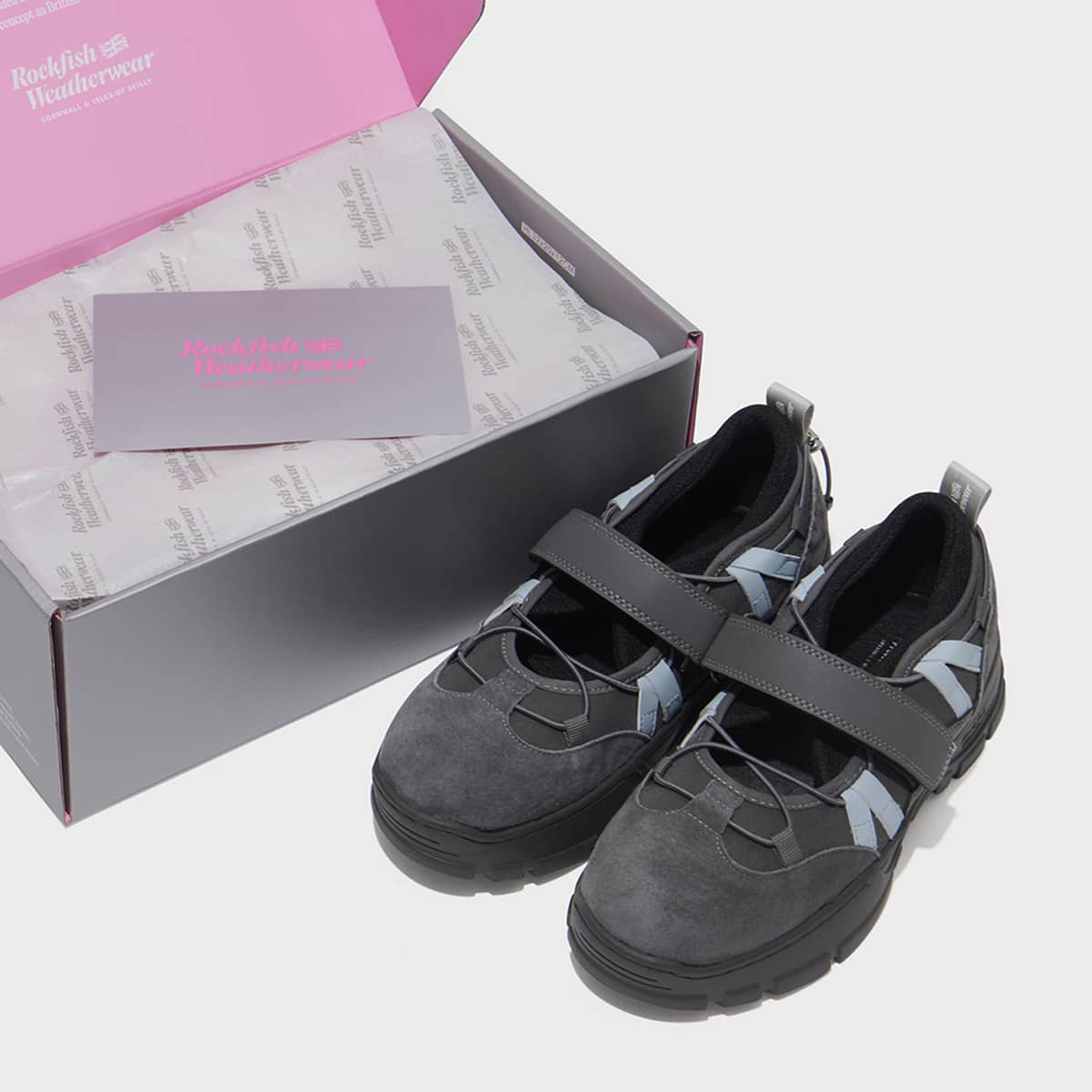 ROCKFISH WEATHERWEAR BRYN VELCRO SNEAKERS_NEOPRENE DARKGRAYの画像