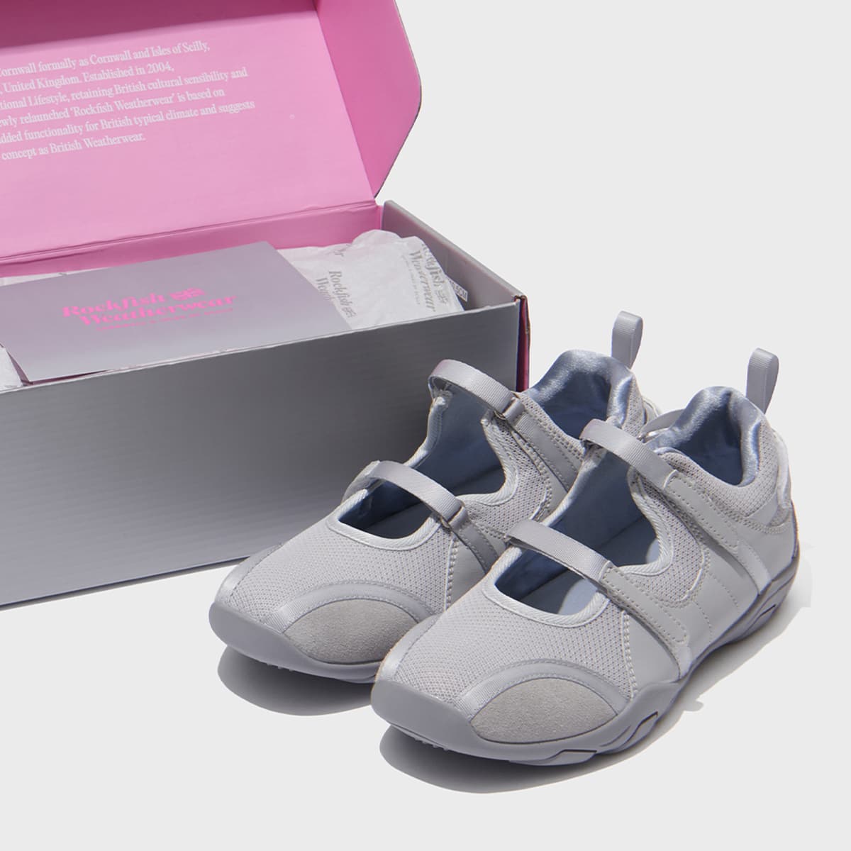 ROCKFISH WEATHERWEAR ZANE TWO STRAP SNEAKERS GRAY（ロック