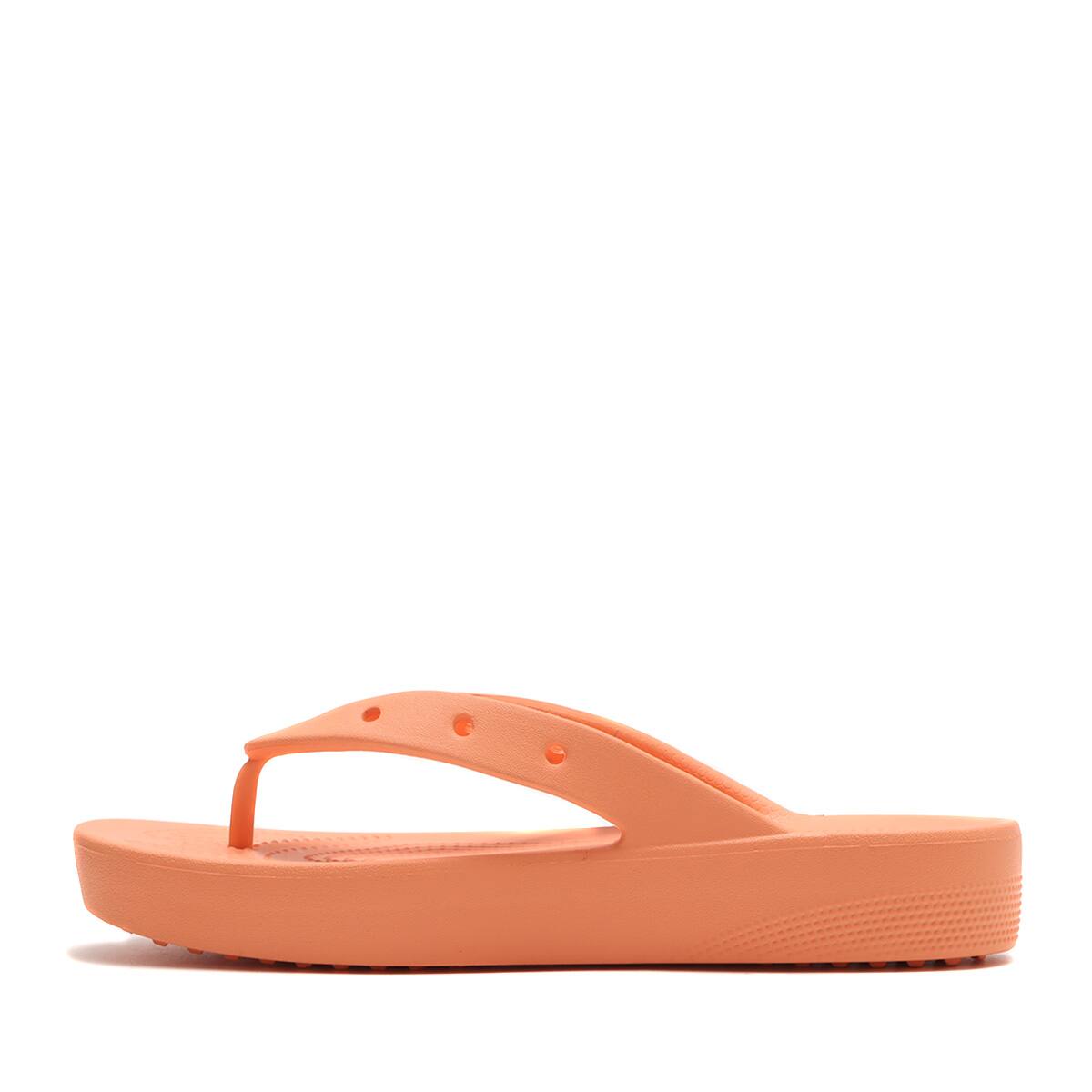Crocs Classic Platform Flip W Papaya の画像