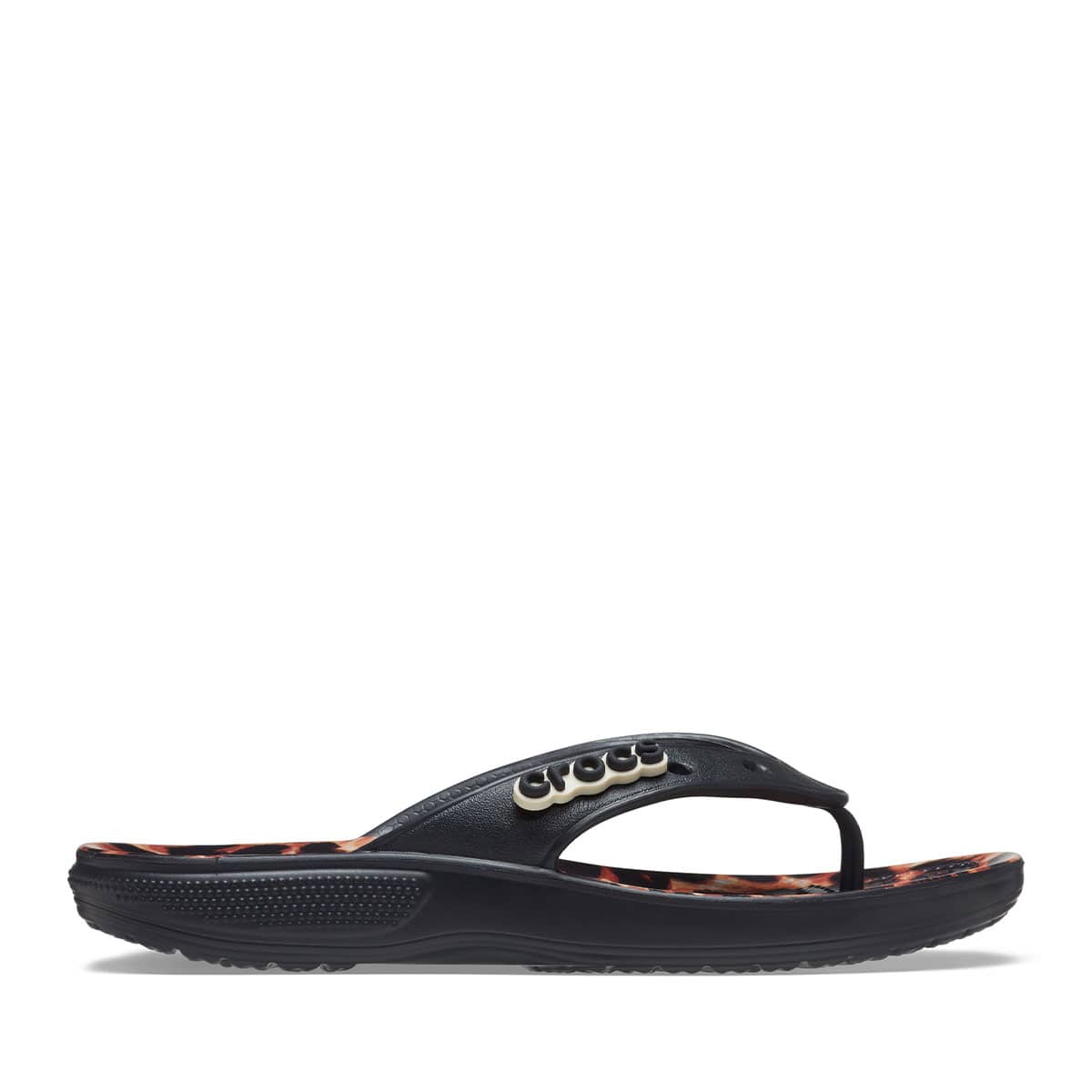 Crocs Classic Crocs Animal Remix Flip Black/Leopard の画像