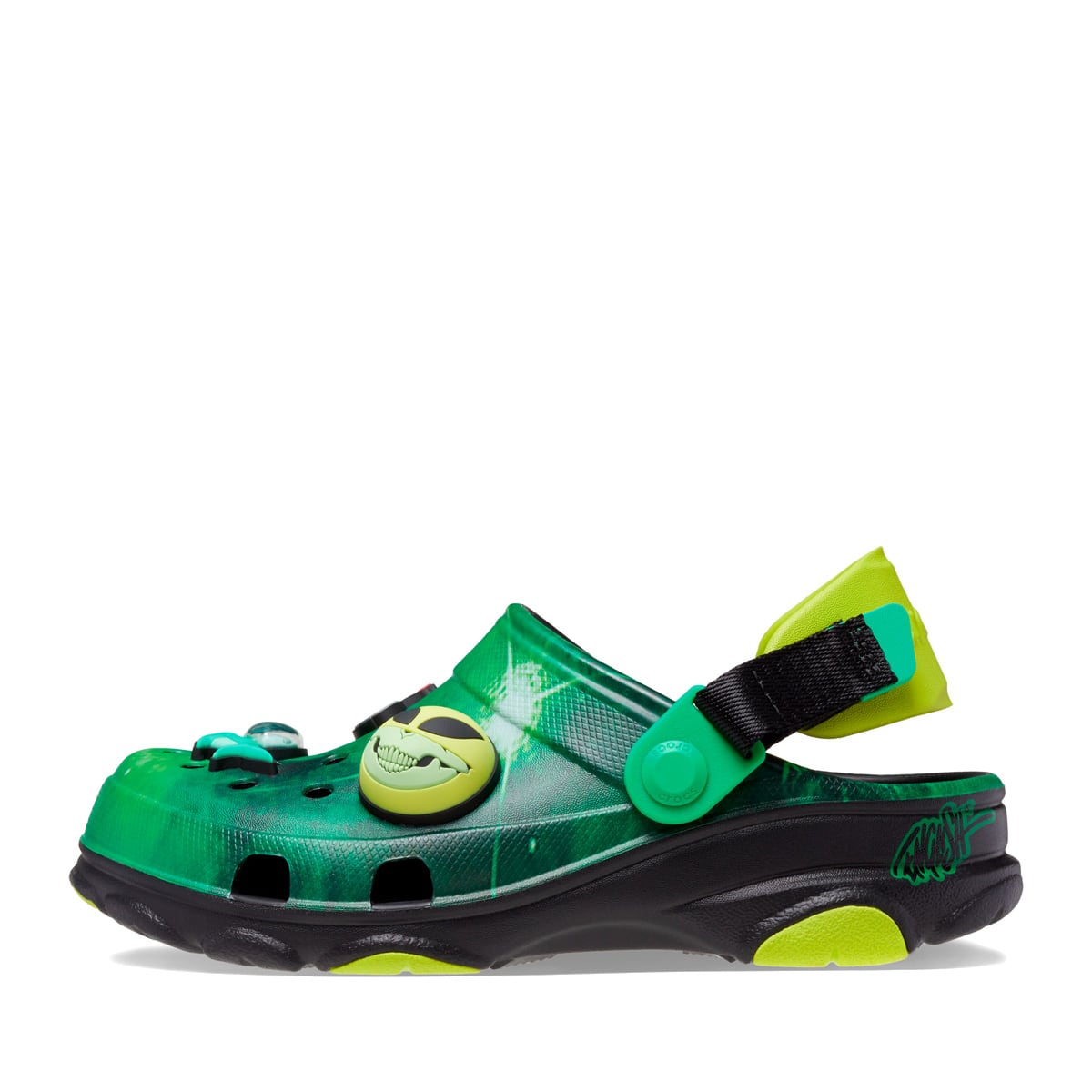 crocs Classic All Terrain Crocs x Ron English Area 54 Clog T Black/Neon Greenの画像