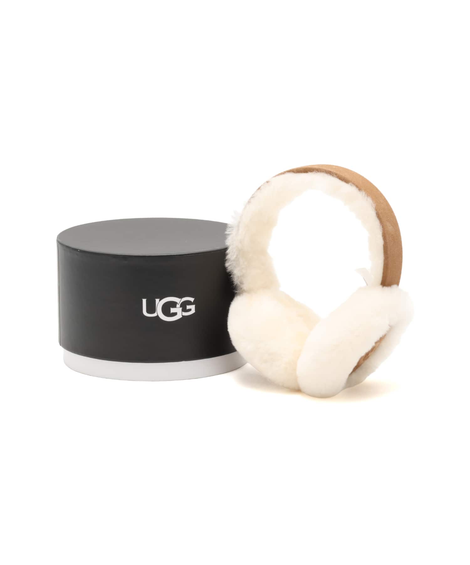 UGG W SHEEPSKIN EMBROIDERY EARMUFF CHESTNUTの画像