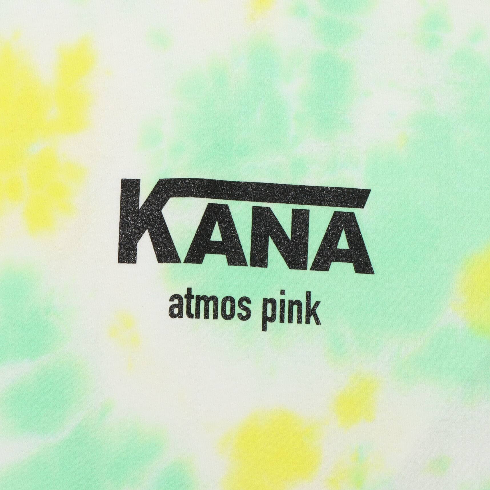 KANA x atmos pink タイダイ Tシャツ YELLOWの画像