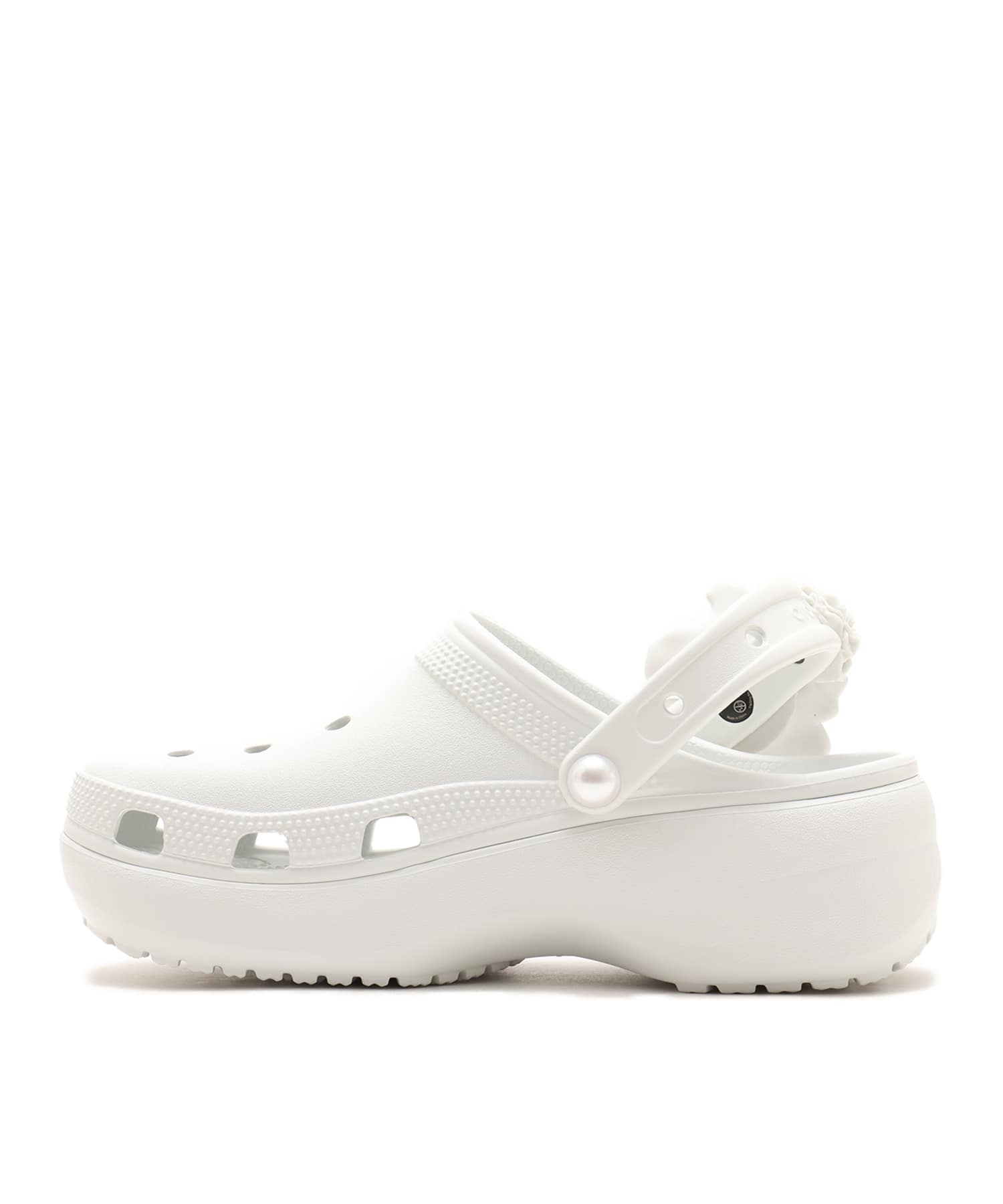crocs Classic Platform Bouquet Clog Moonlightの画像