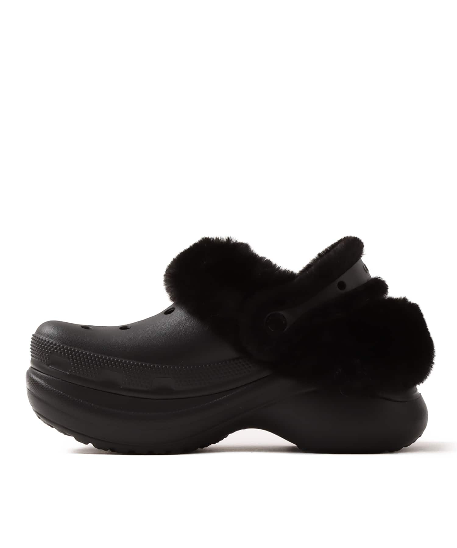 crocs Bae Lined Clog Blackの画像