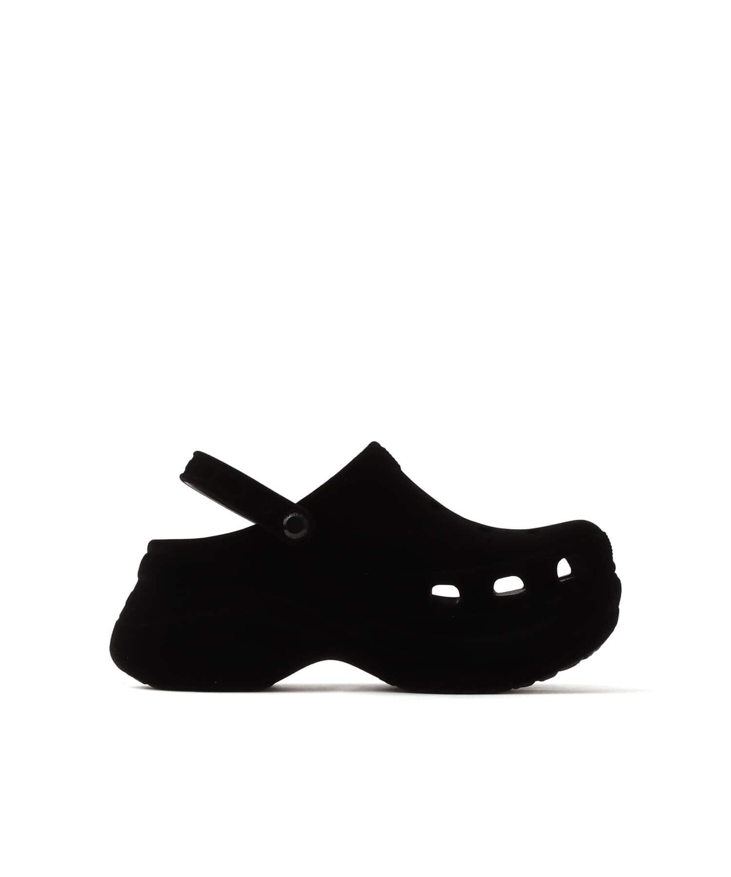 crocs Bae Velvet Clog Blackの画像