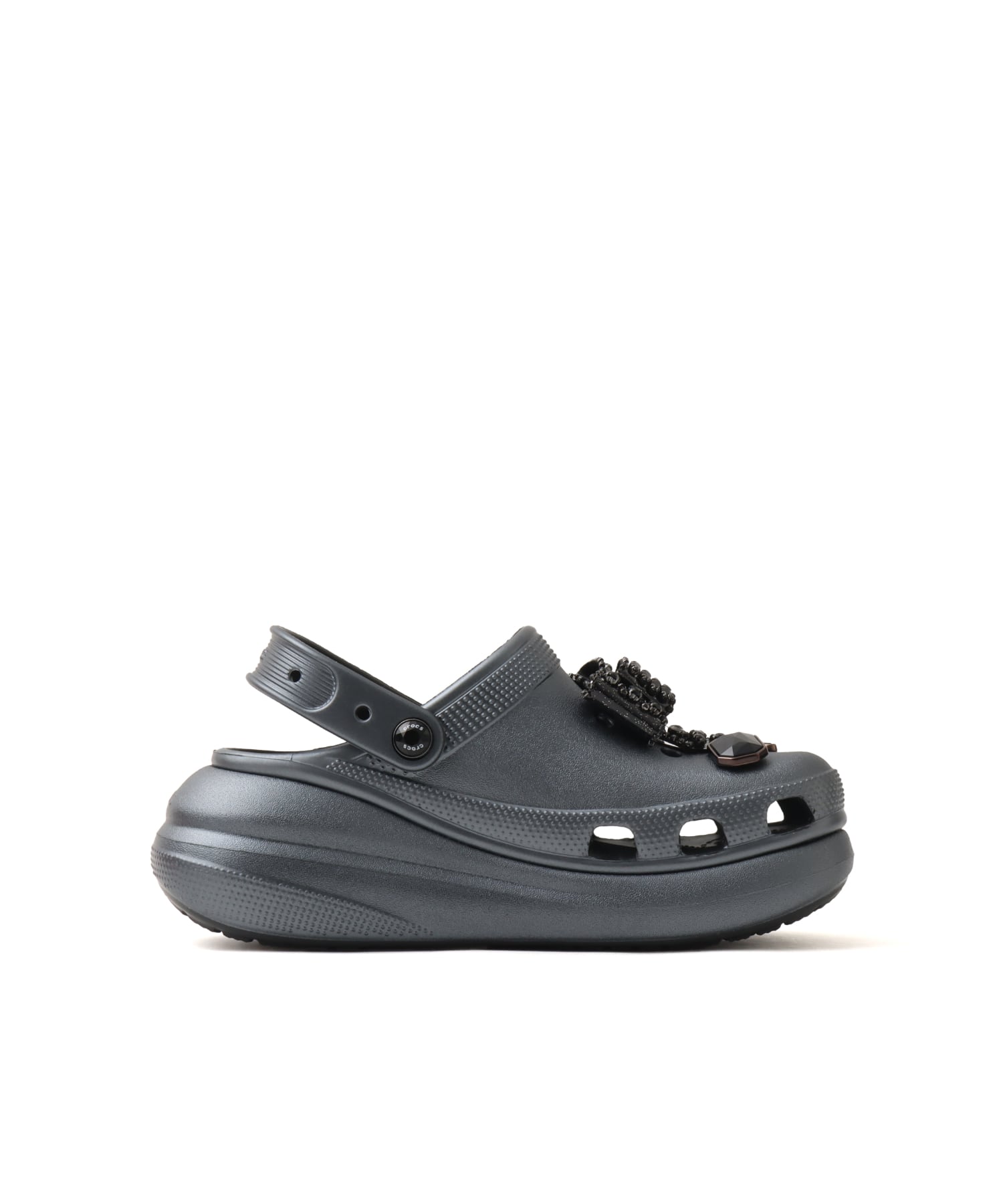 crocs Crush Bedazzled Bows Clog Blackの画像