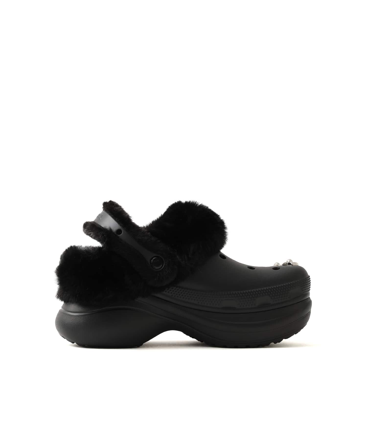 crocs Bae Lined Metal Minis Clog Blackの画像