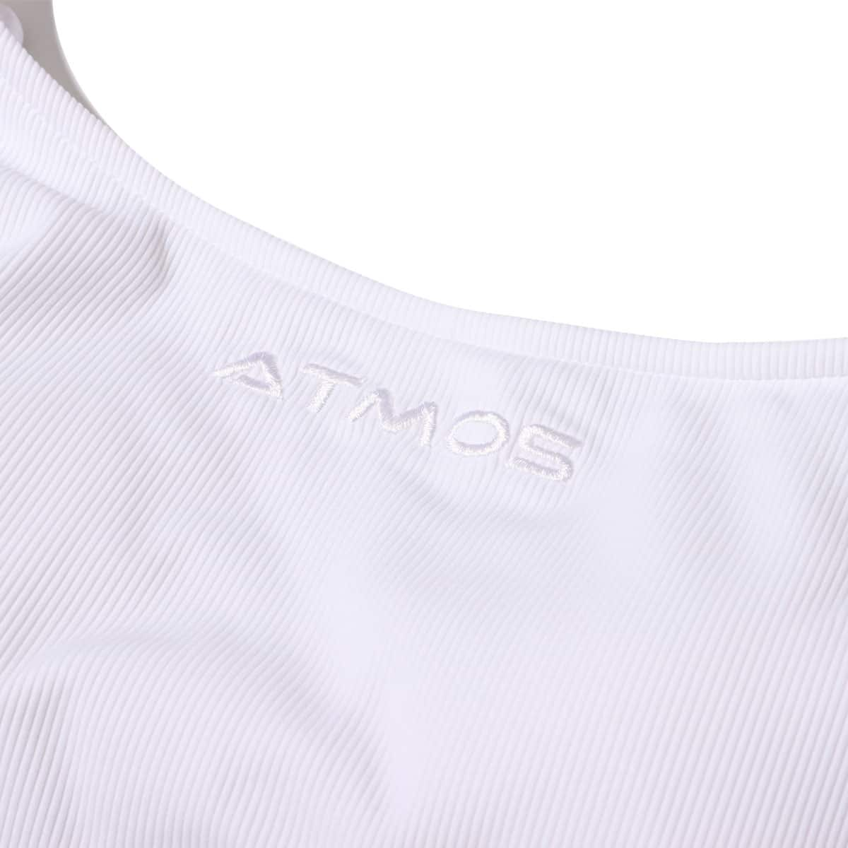 GUACAMOLE atmos pink ロゴ刺繍リブキャミブラトップ WHITE 21FW-I