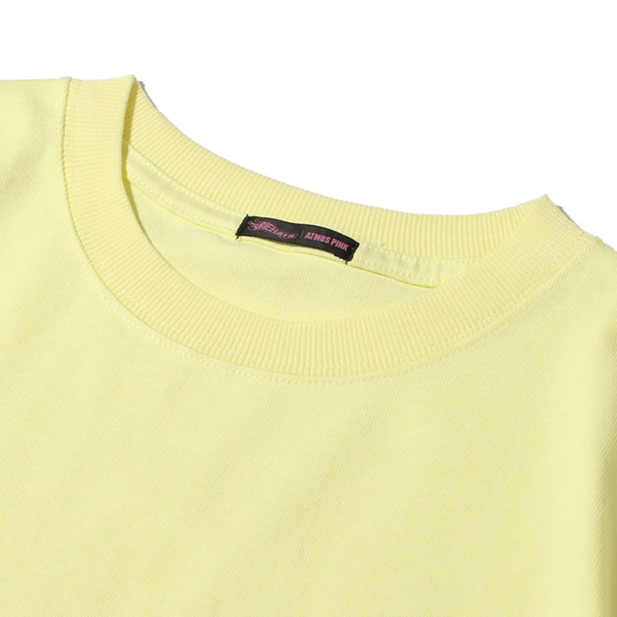 atmos pink RIEHATA × atmos pink ロゴ刺繍 BIG Tee YELLOWの画像