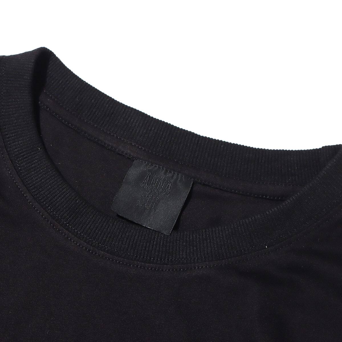 ANNA SUI Archive バタフライ刺繍 ビッグT BLACK 22SU-Iの画像