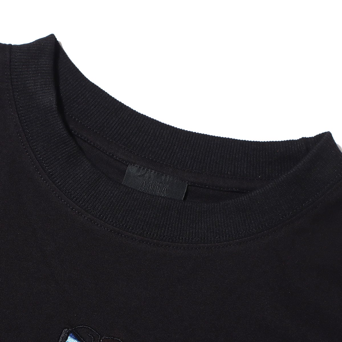 ANNA SUI Archive バタフライ刺繍 チビT BLACK 22SU-Iの画像