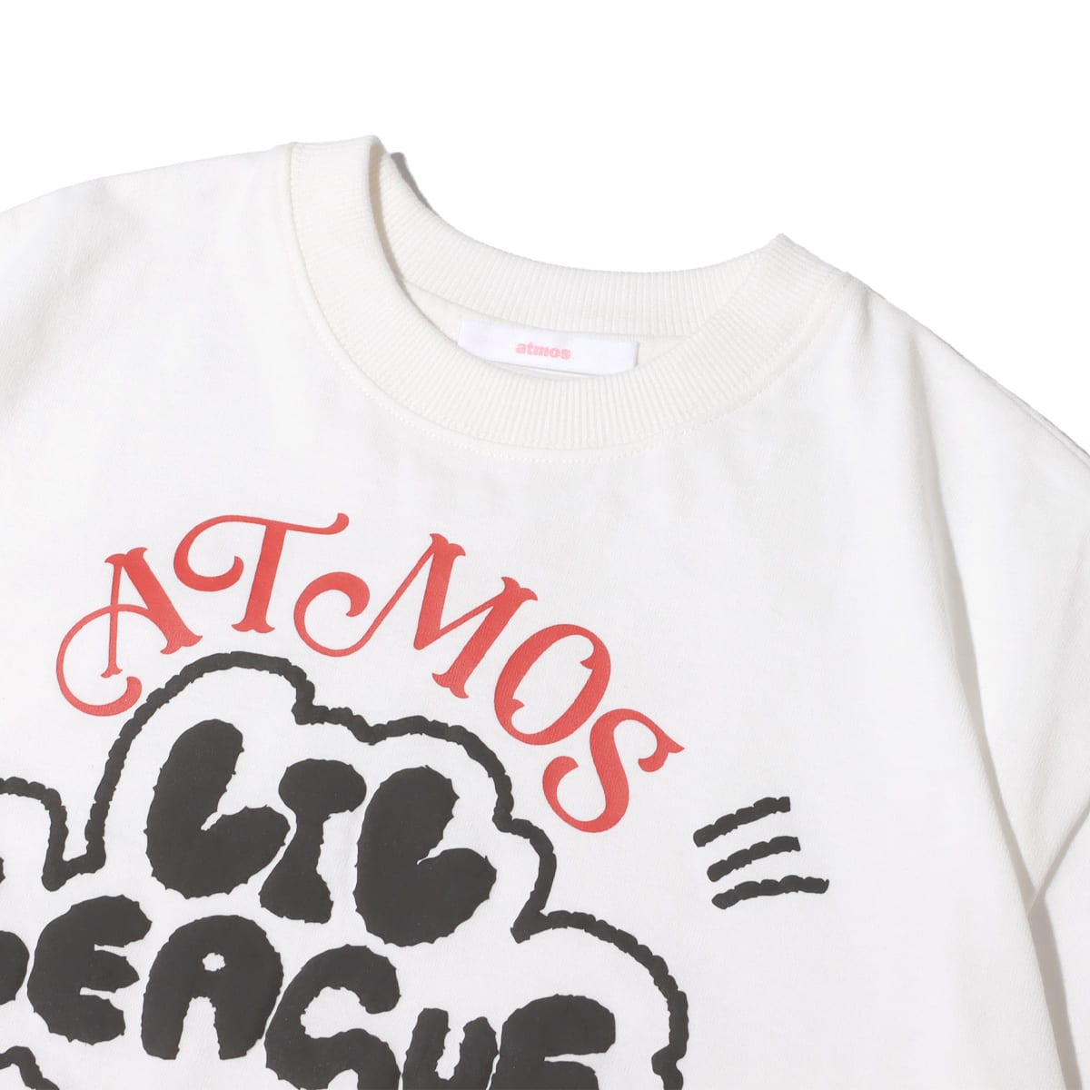 atmos pink × LIL LEAGUE 書き下ろしロゴ Tシャツ WHITE