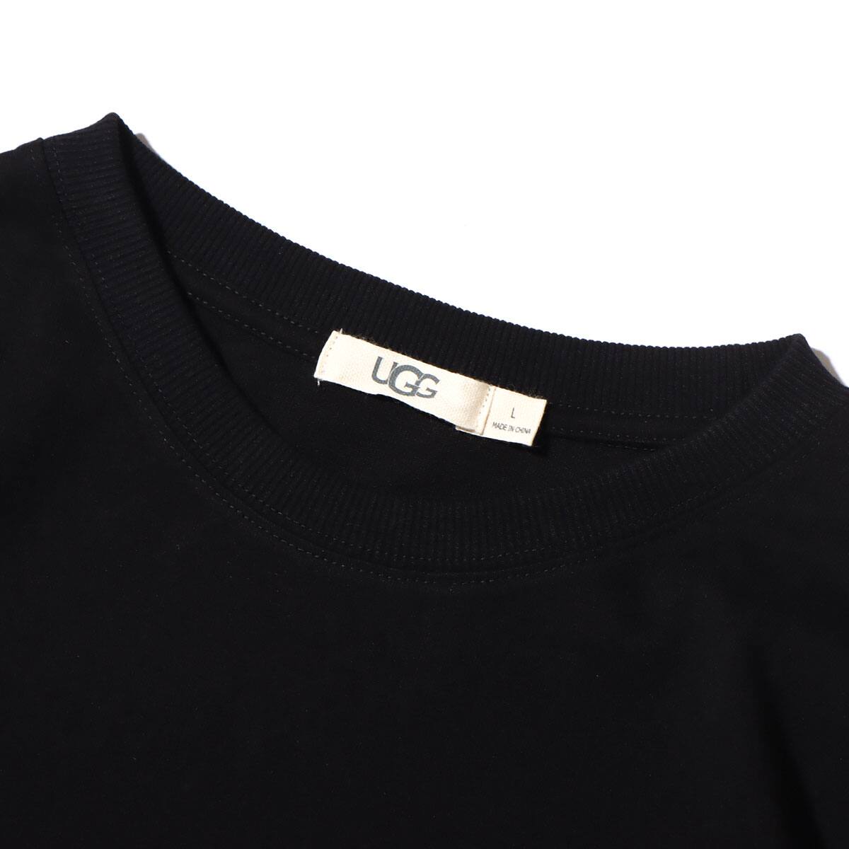 UGG ロゴ刺繍 Tシャツ BLACK 23SS-I