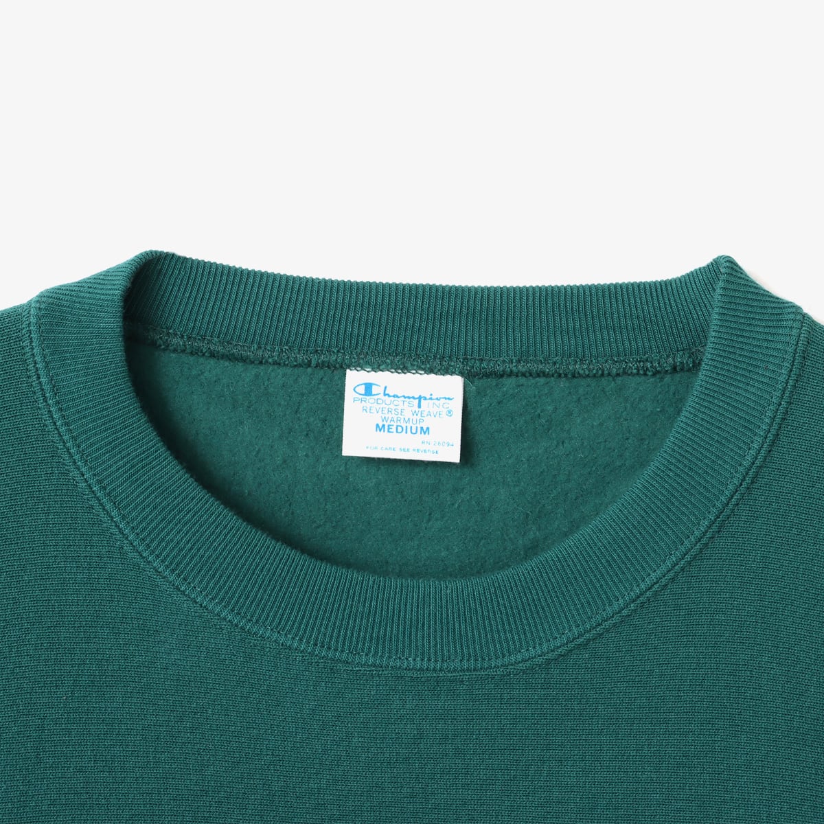 Champion x atmos pink REVERSE WEAVE Crew Neck Sweatshirt GREEN の画像