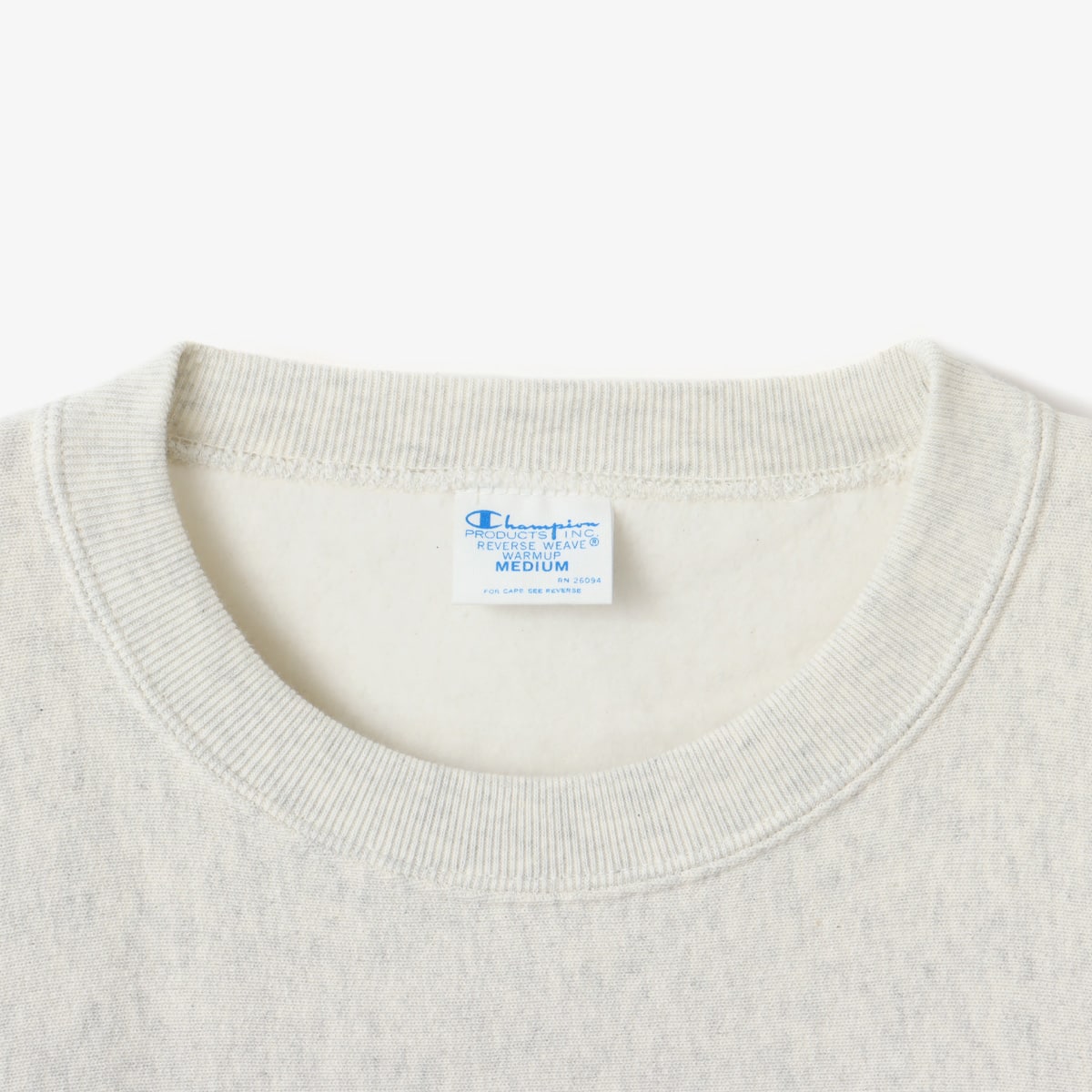 Champion x atmos pink REVERSE WEAVE Crew Neck Sweatshirt OATMEAL の画像