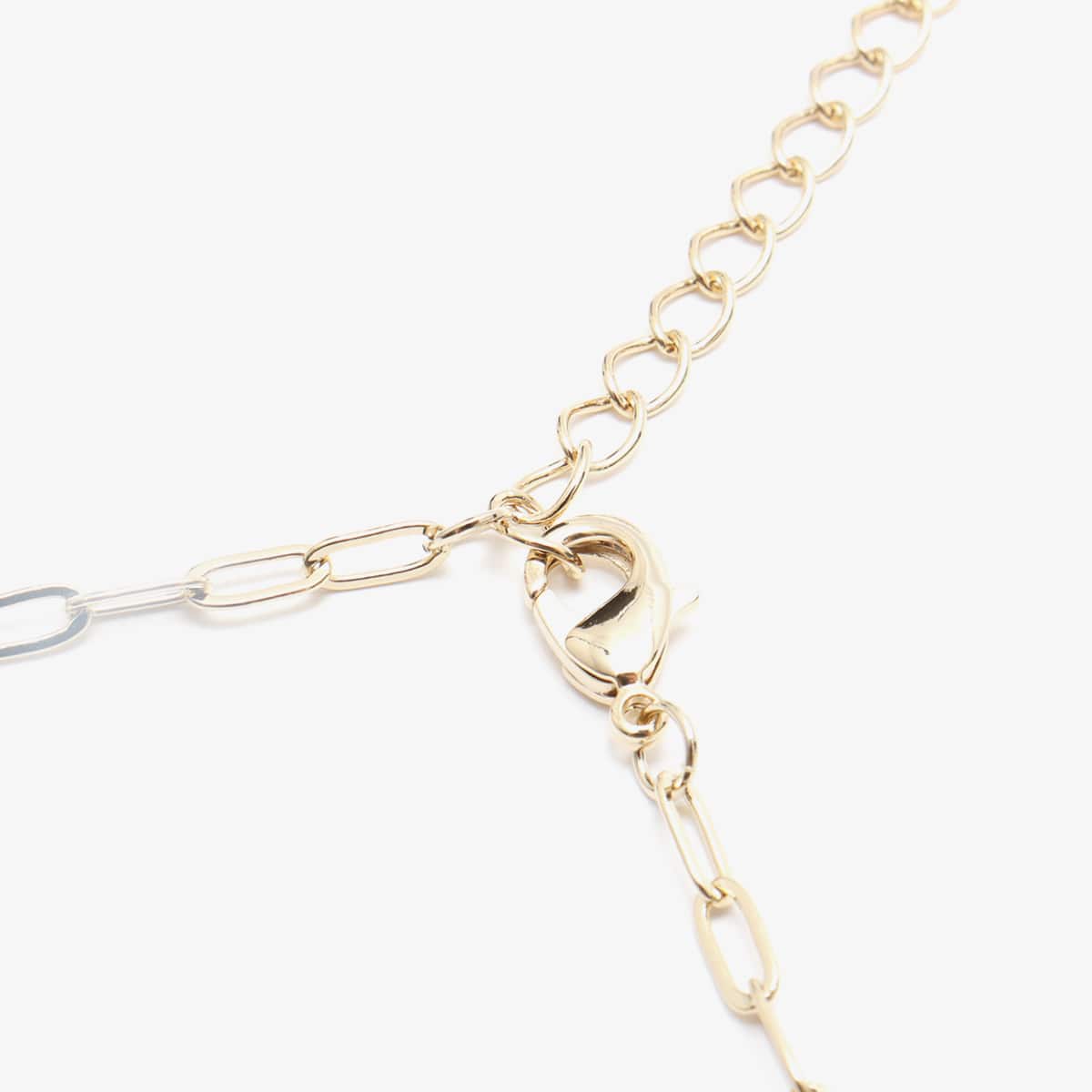 atmos pink Heart Chain Necklace GOLDの画像