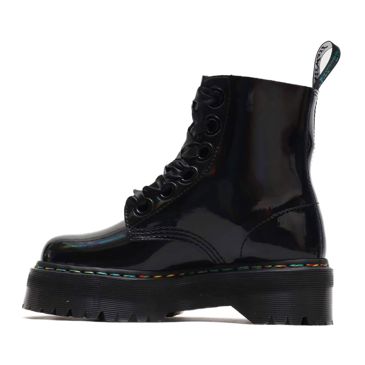 Dr.Martens QUAD RETRO MOLLY BLACK RAINBOW 19FW-S