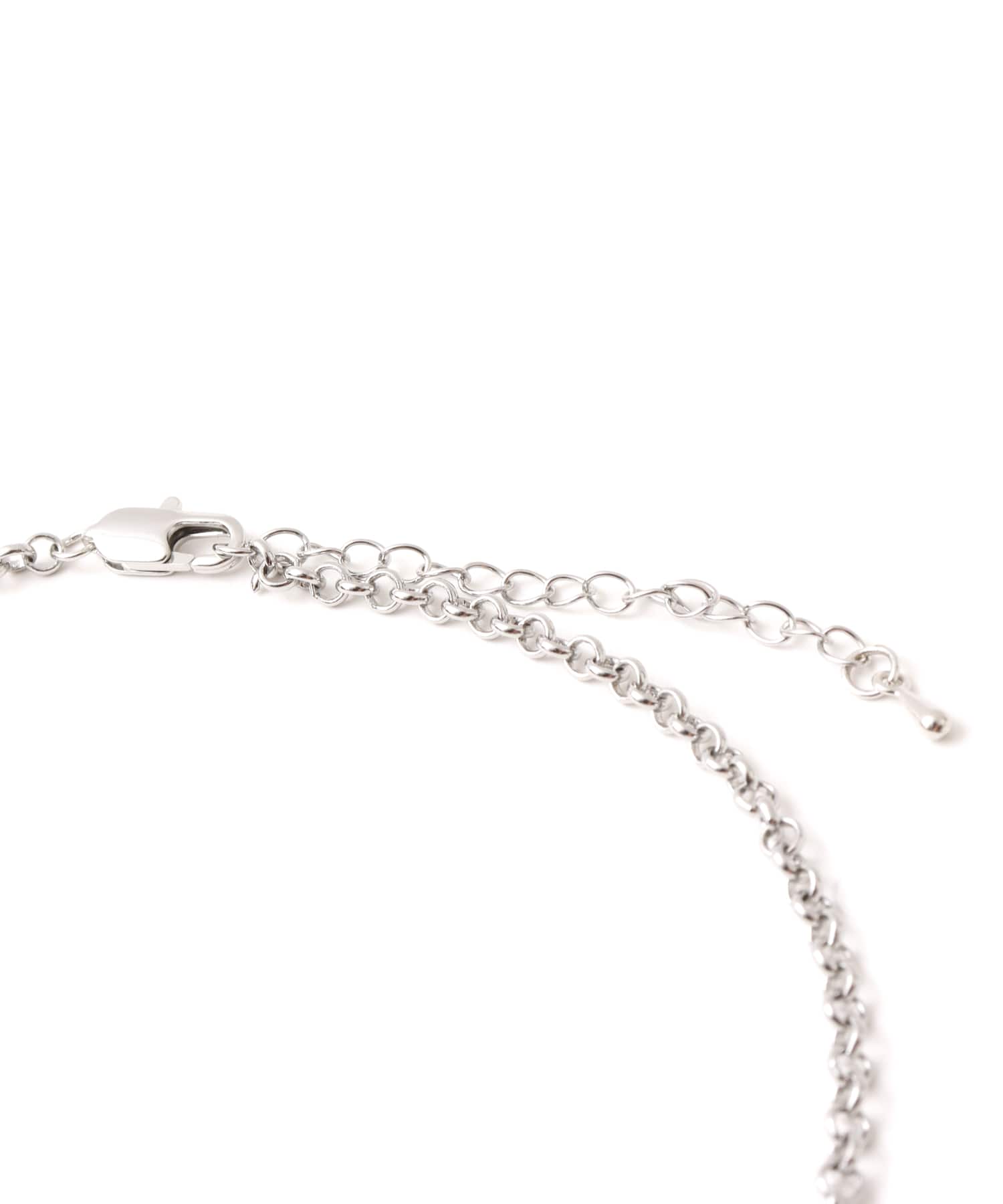 atmos pink Heart Motif Necklace SILVERの画像