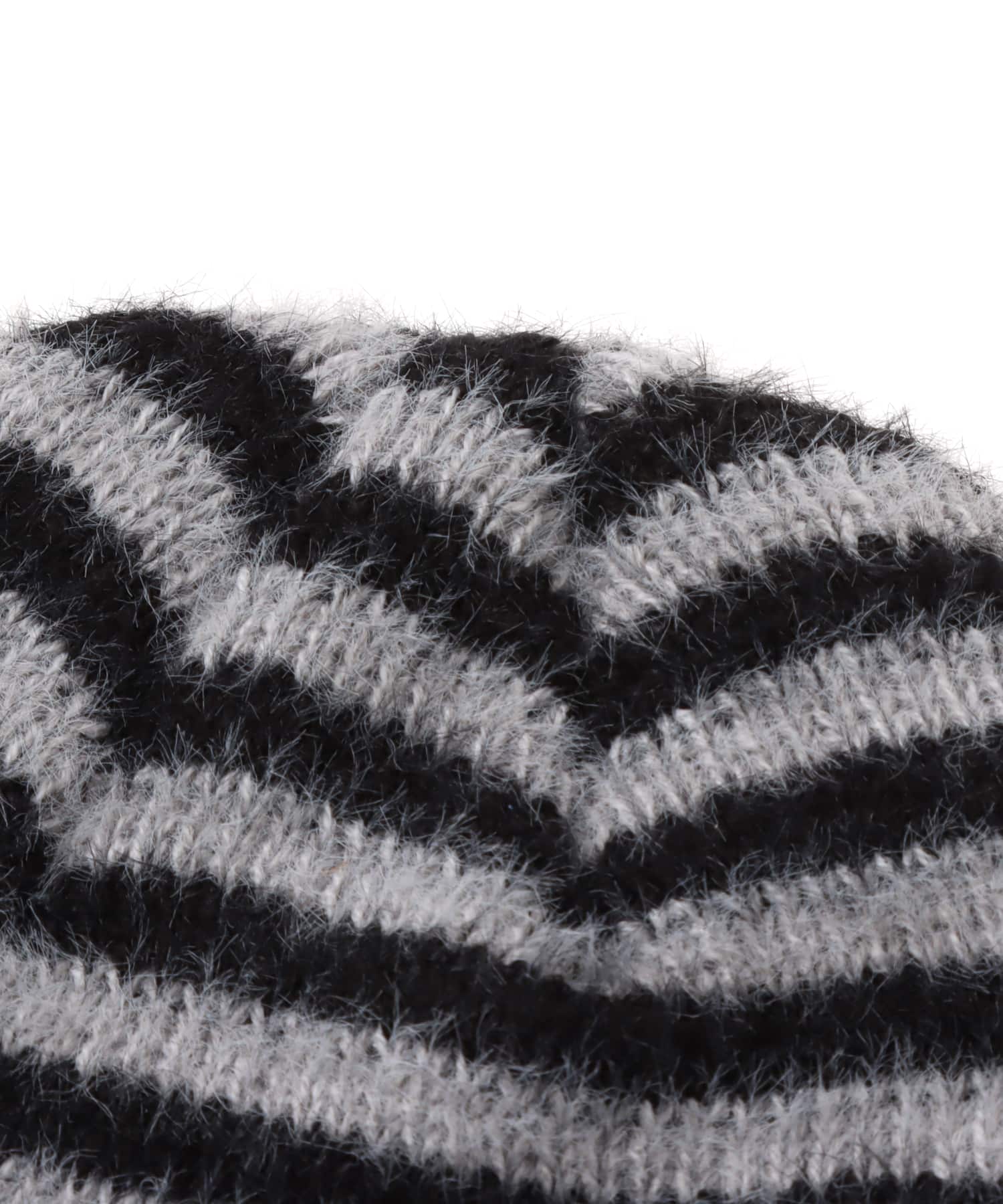 atmos pink Stripe Knit Beanie GRAYの画像
