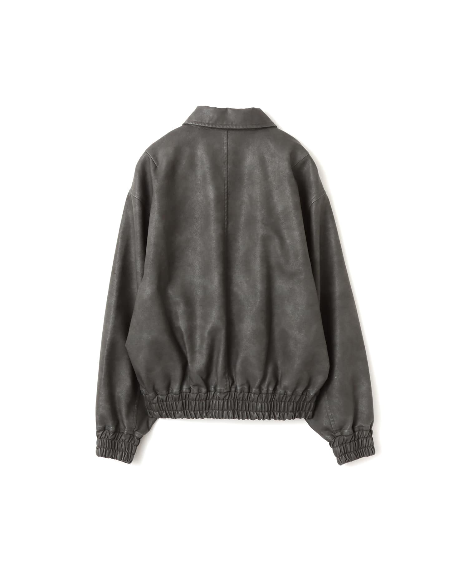 atmos pink Faux Leather Jacket BLACKの画像