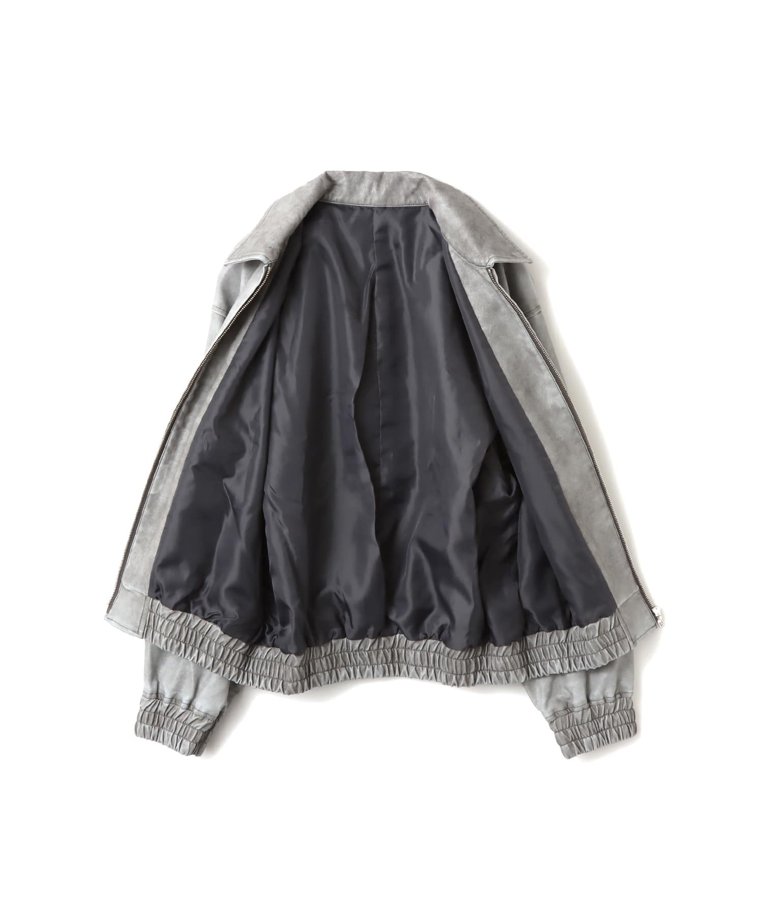 atmos pink Faux Leather Jacket GRAYの画像
