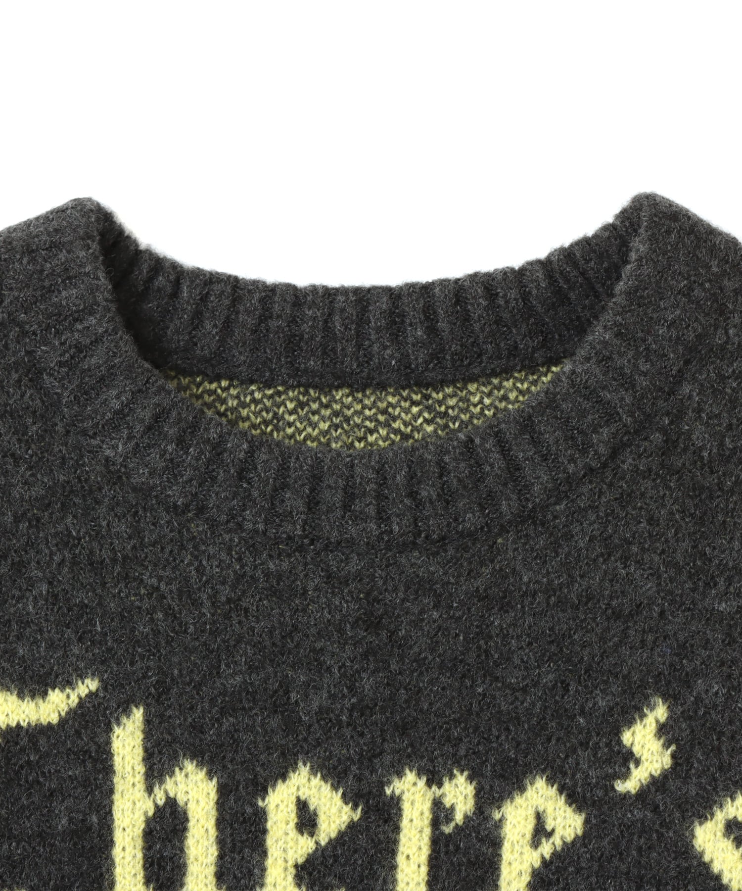 atmos pink  Logo Crew Knit Tops BLACKの画像