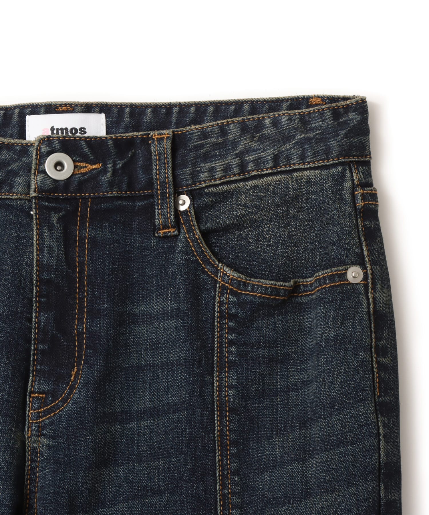 atmos pink Flare Denim Pants BLUEの画像