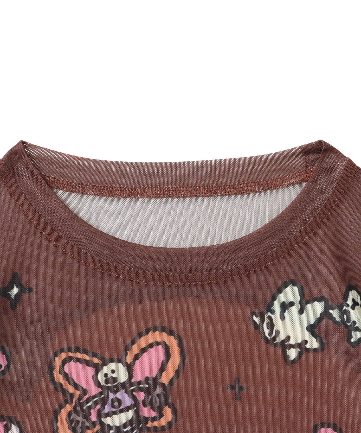 MARIA SAKURAI x atmos pink See-Through LS T-shirt BROWNの画像