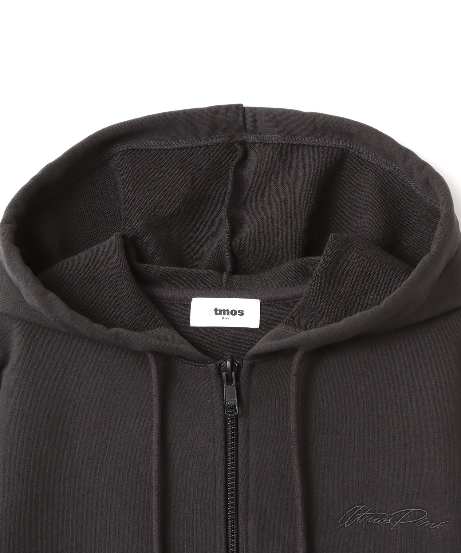 atmos pink Compact Zip Up Hoodie CHARCOALの画像