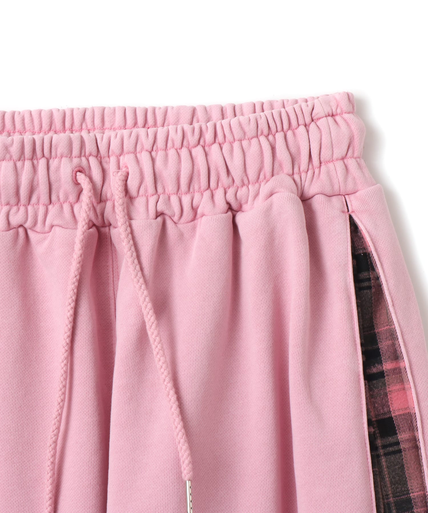 atmos pink Check Docking Sweat Pants PINKの画像