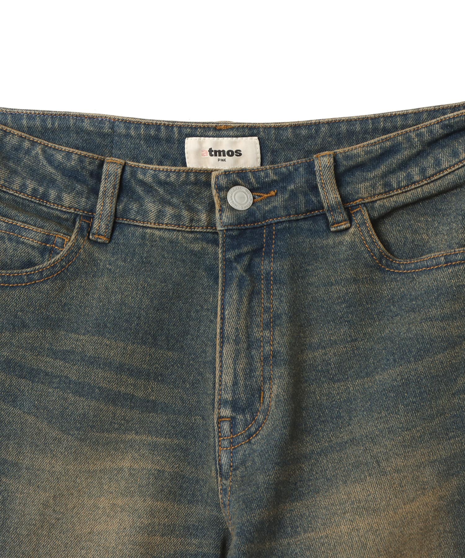 atmos pink Flare Denim Pants BLUEの画像