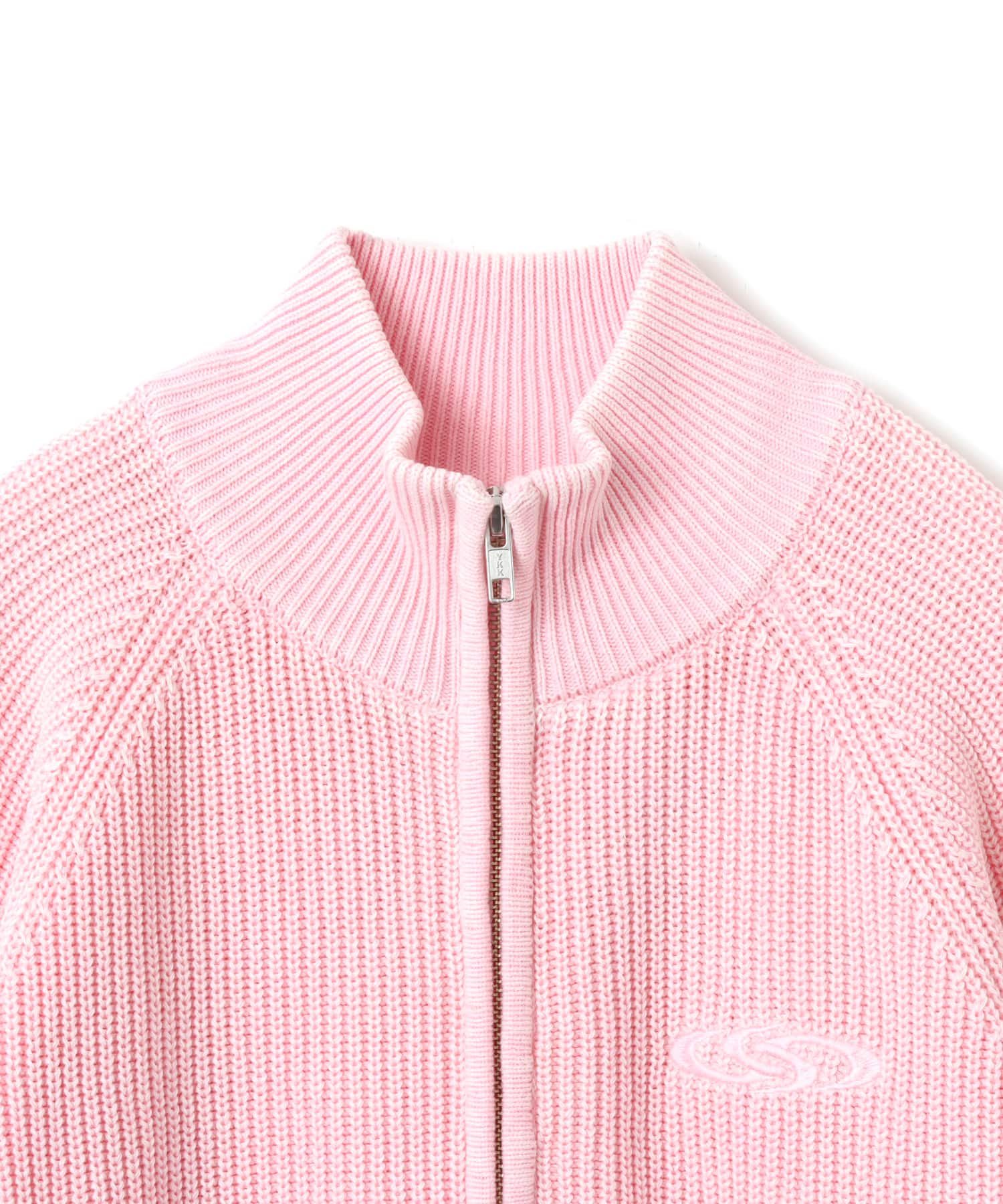 atmos pink Washed Zip Up Knit PINKの画像