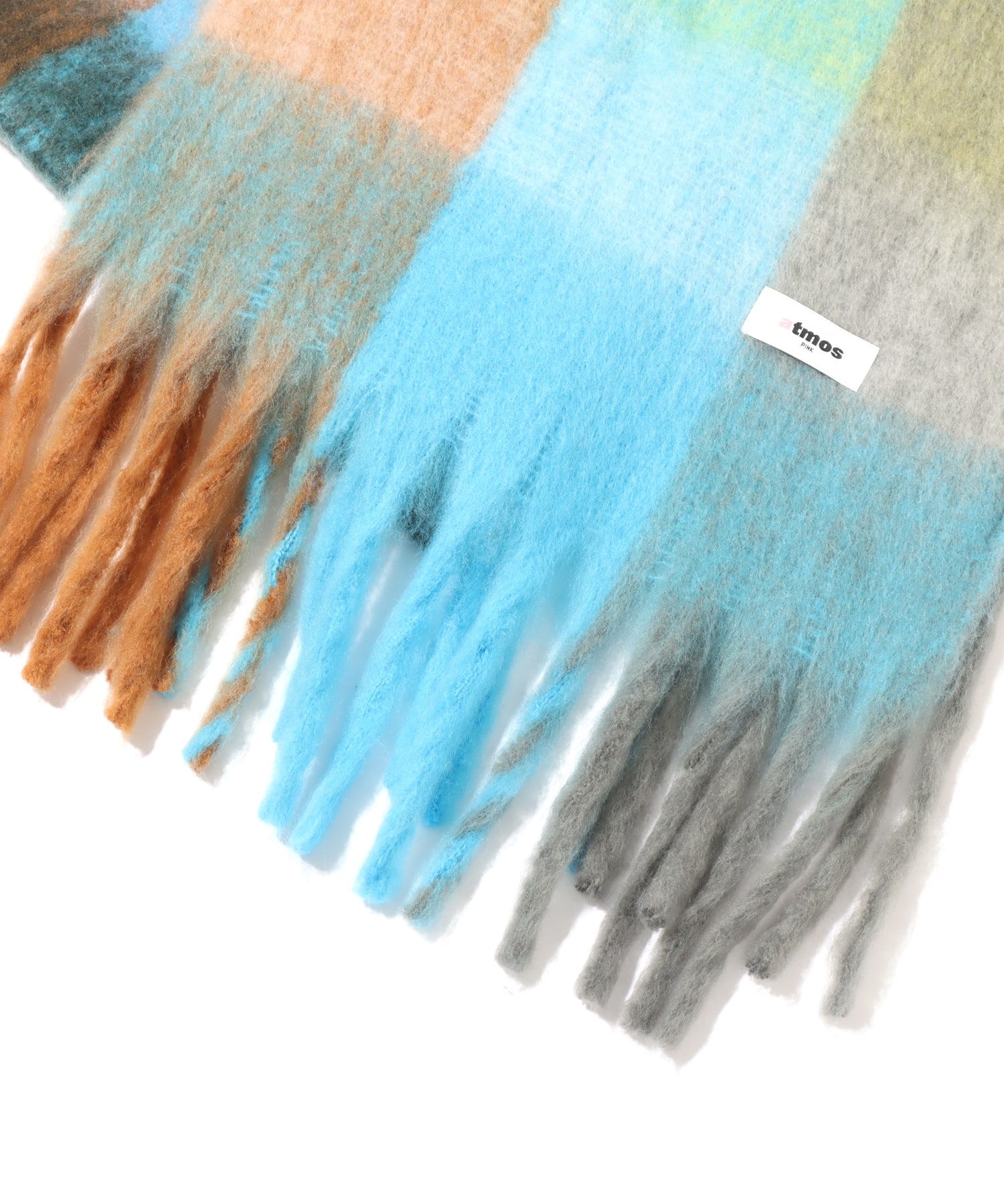 atmos pink Check Scarf MULTIの画像