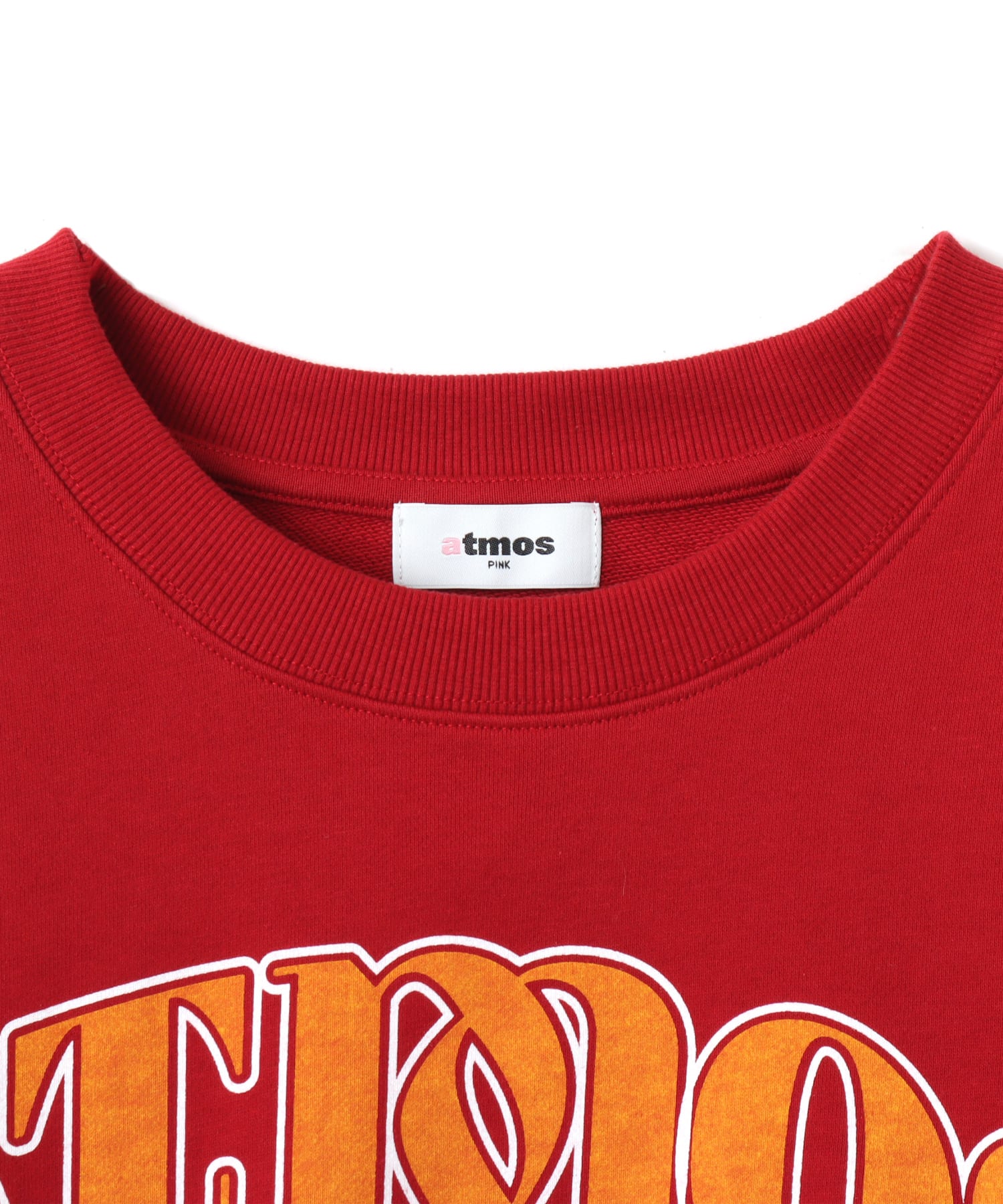 atmos pink College Logo Sweatshirt BURGUNDYの画像