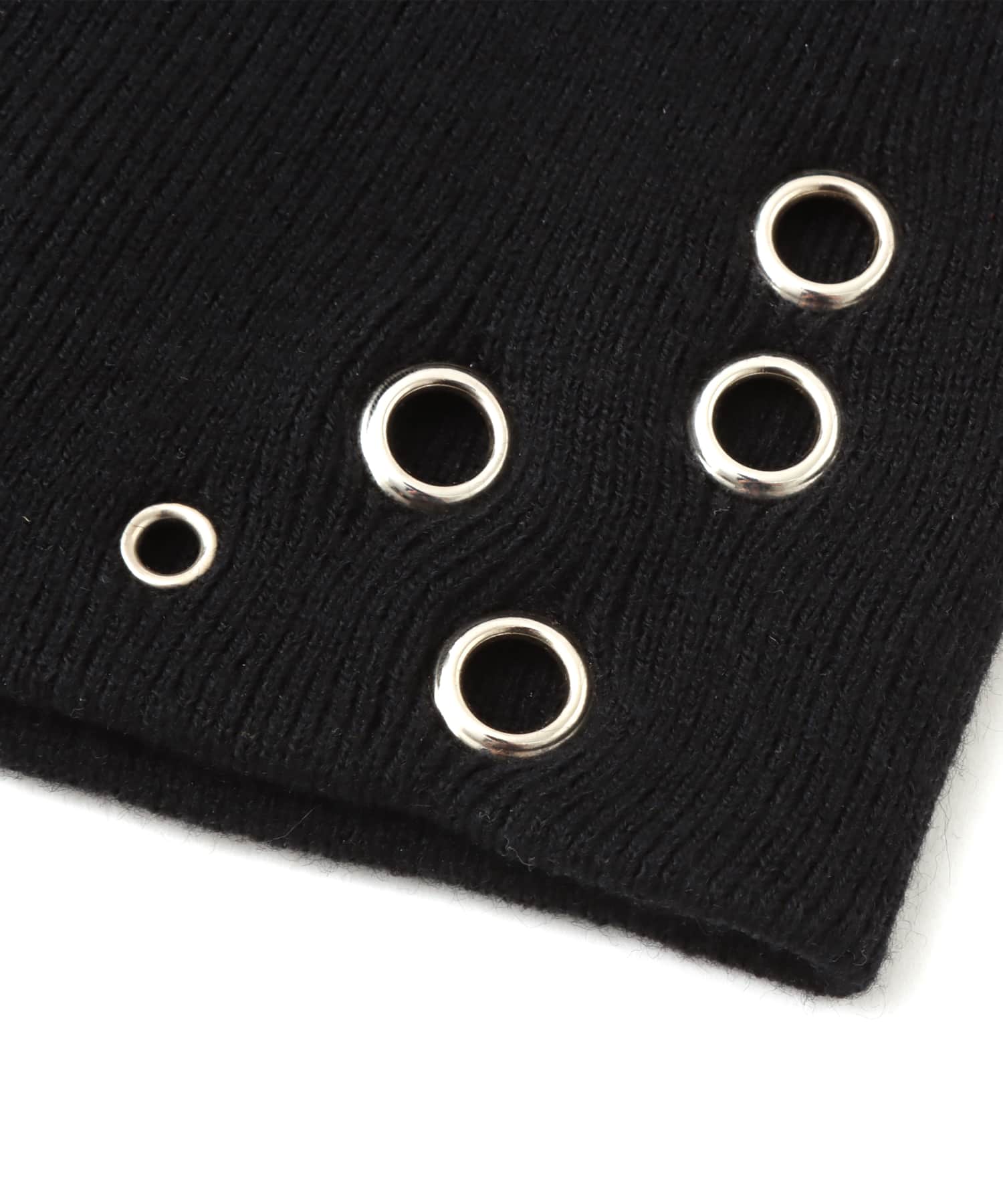 atmos pink Eyelet Beanie BLACKの画像
