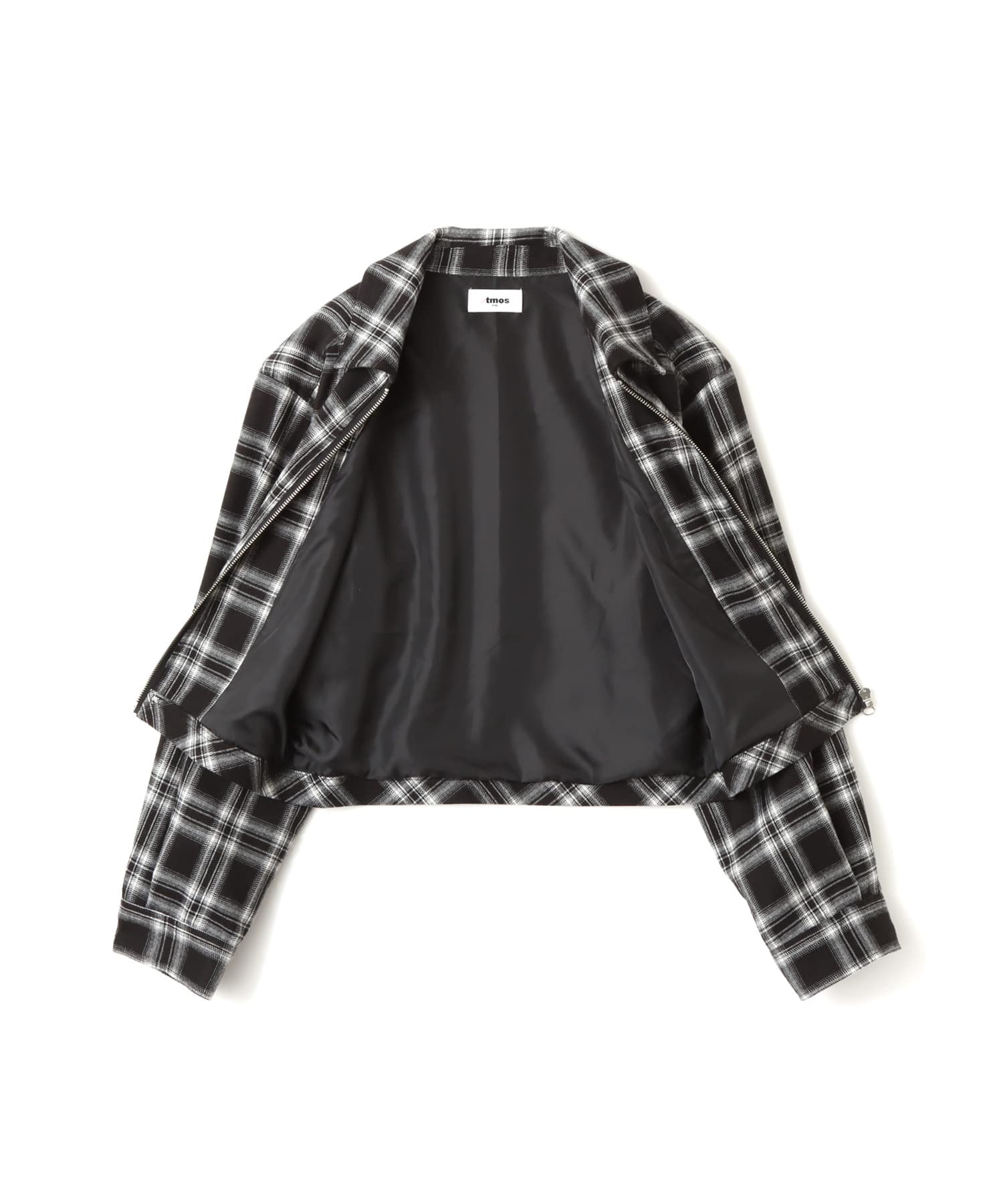 atmos pink Plaid Jacket BLACKの画像