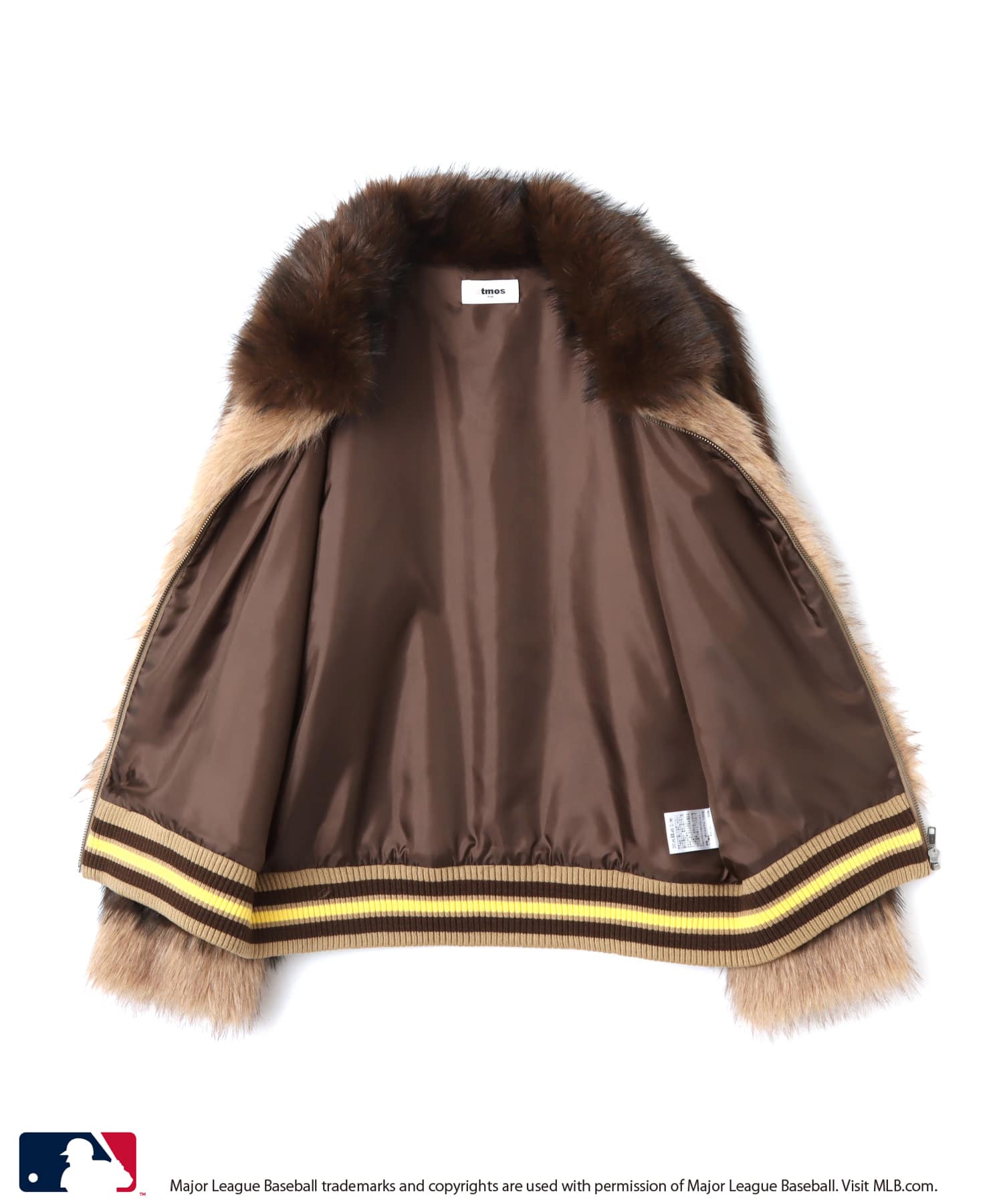 atmos pink MLB Faux Fur Blouson BEIGEの画像