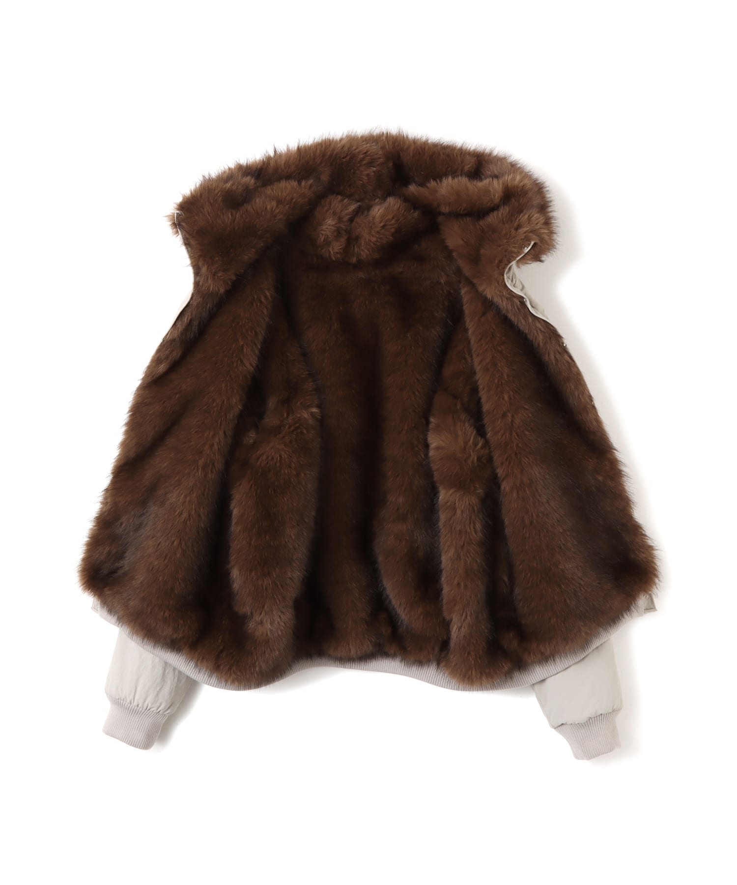 atmos pink Lining Fur Jacket GRAYの画像