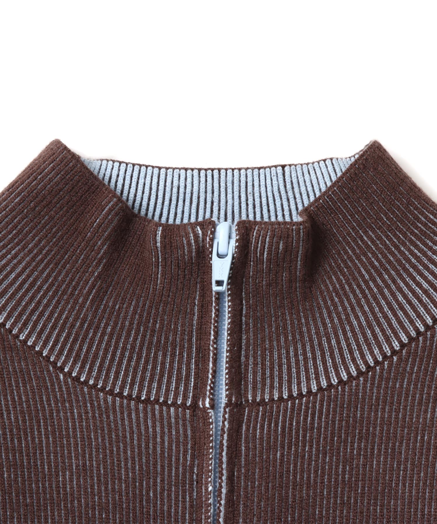 atmos pink x HONDA Zip Up Knit Cardigan BROWNの画像
