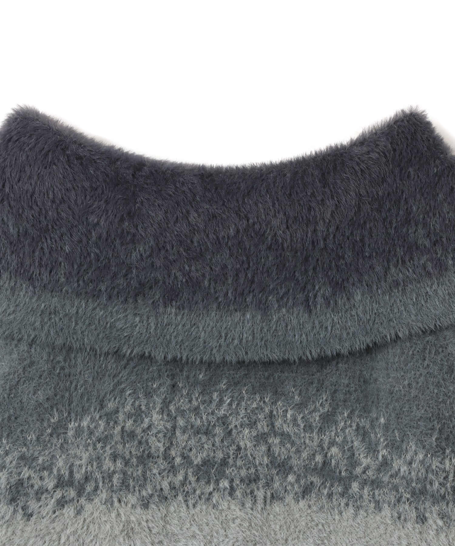 atmos pink Off Shoulder Knit Tops GRAYの画像