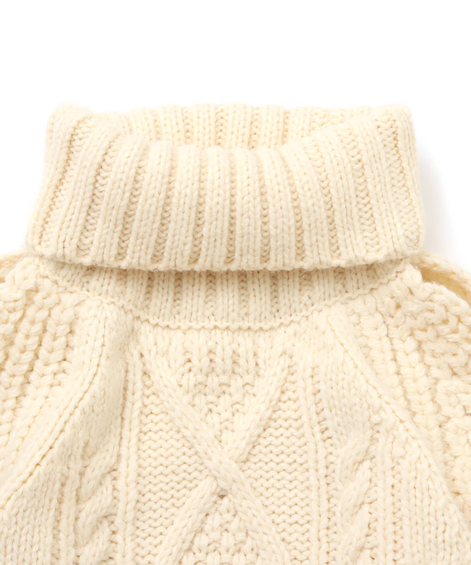 atmos pink Slit Cable Knit Tops OFFWHITEの画像