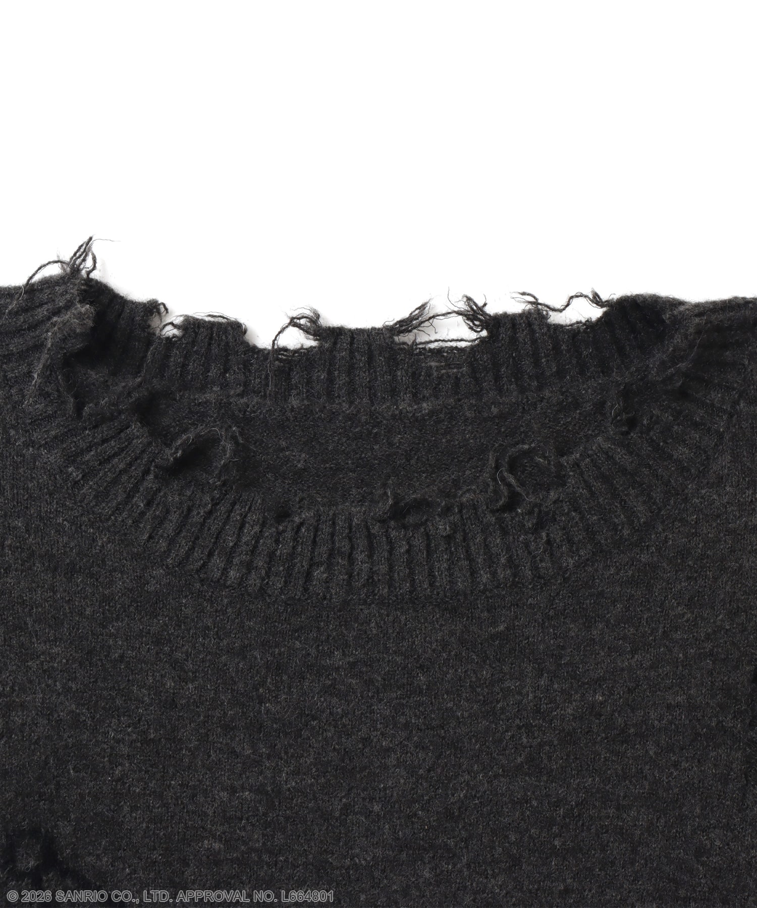 atmos pink x KUROMI Knit Top BLACKの画像