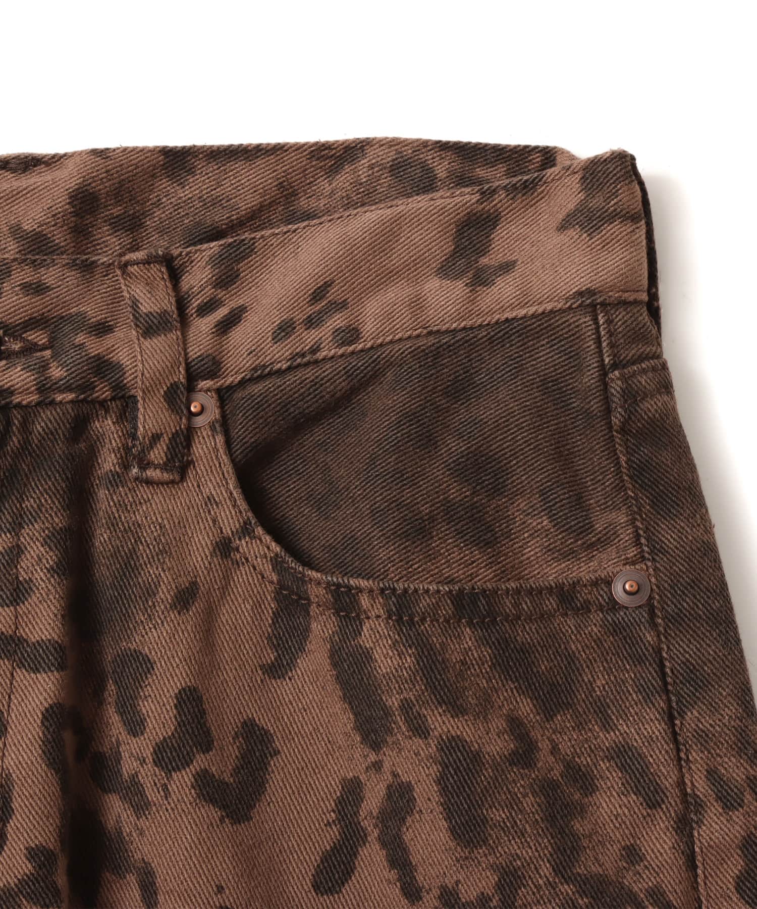 atmos pink Leopard All-Over Pants BROWNの画像