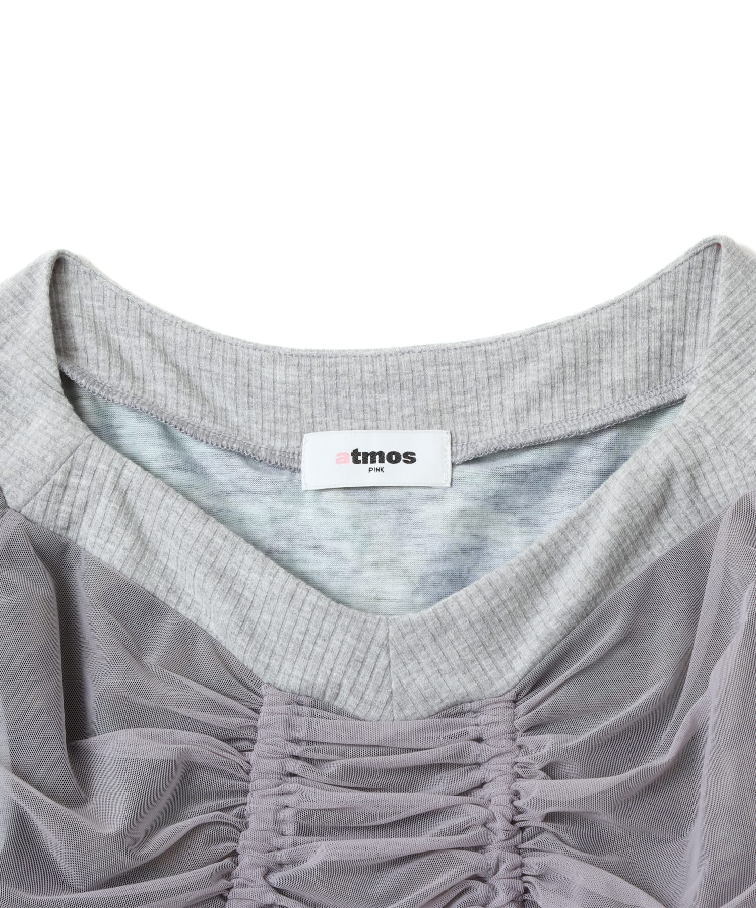 atmos pink See-through Layered LS T-shirt GRAYの画像