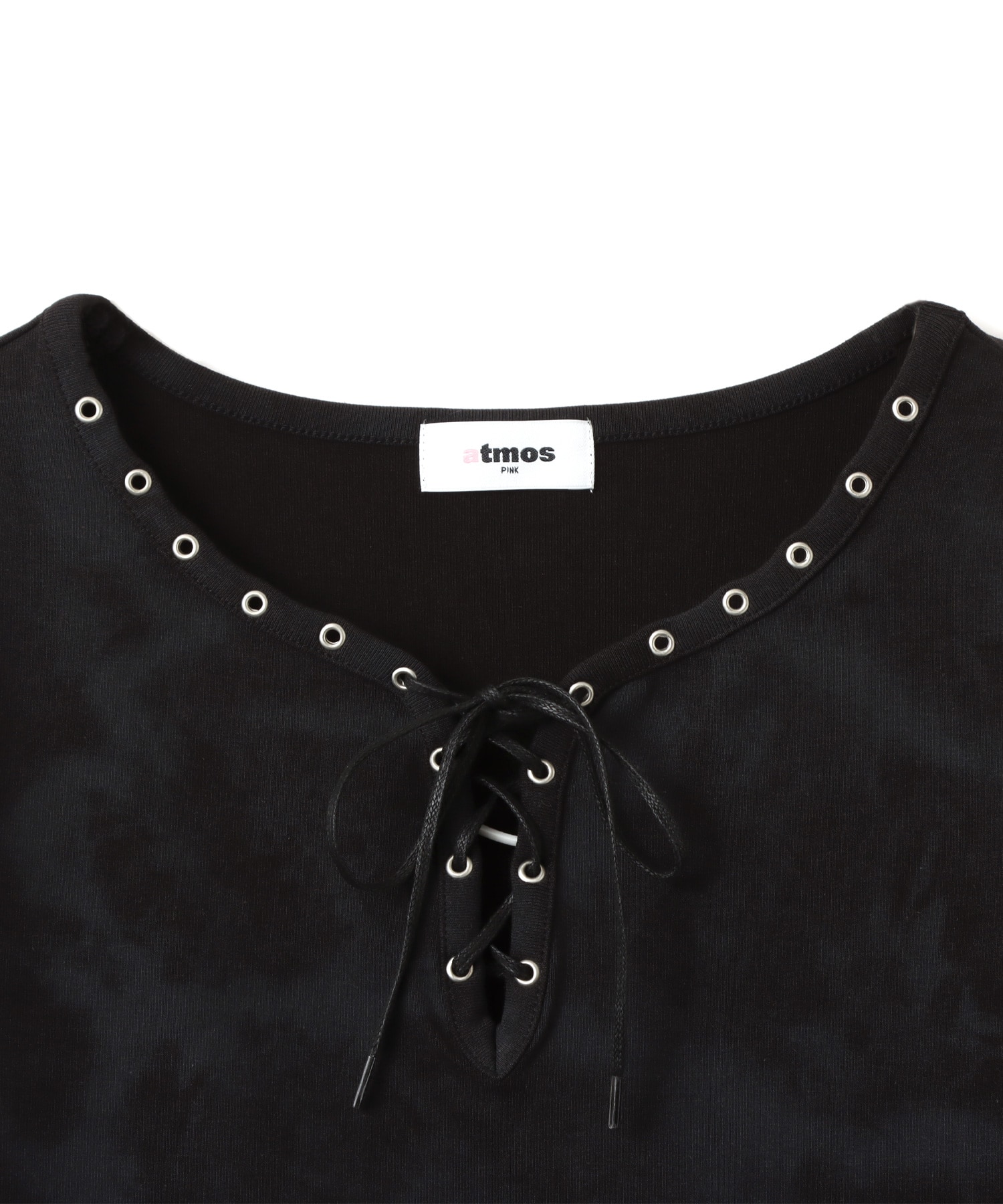 atmos pink Lace-up Top CHARCOALの画像