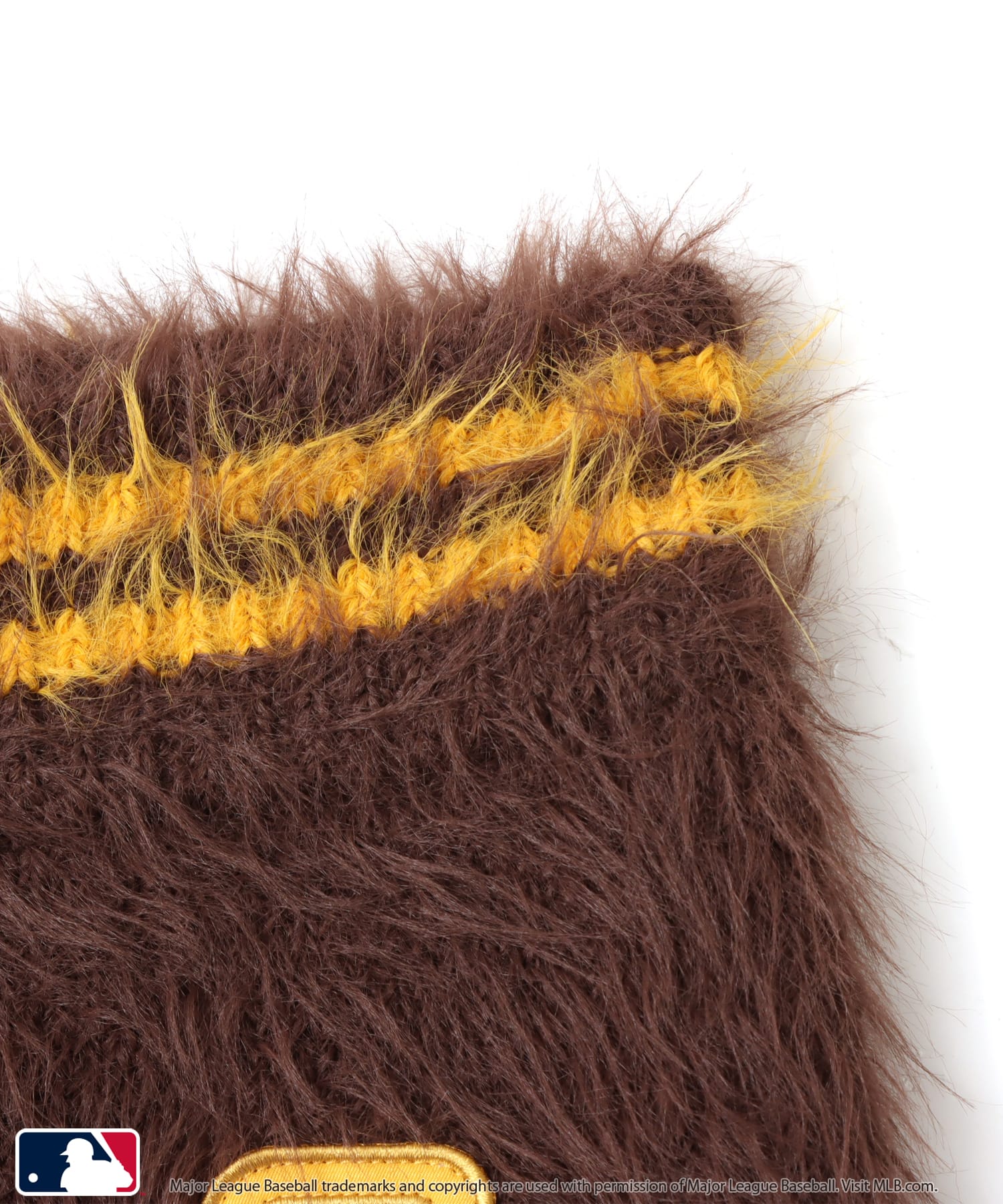 atmos pink MLB Shaggy Knit Short Pants BROWNの画像