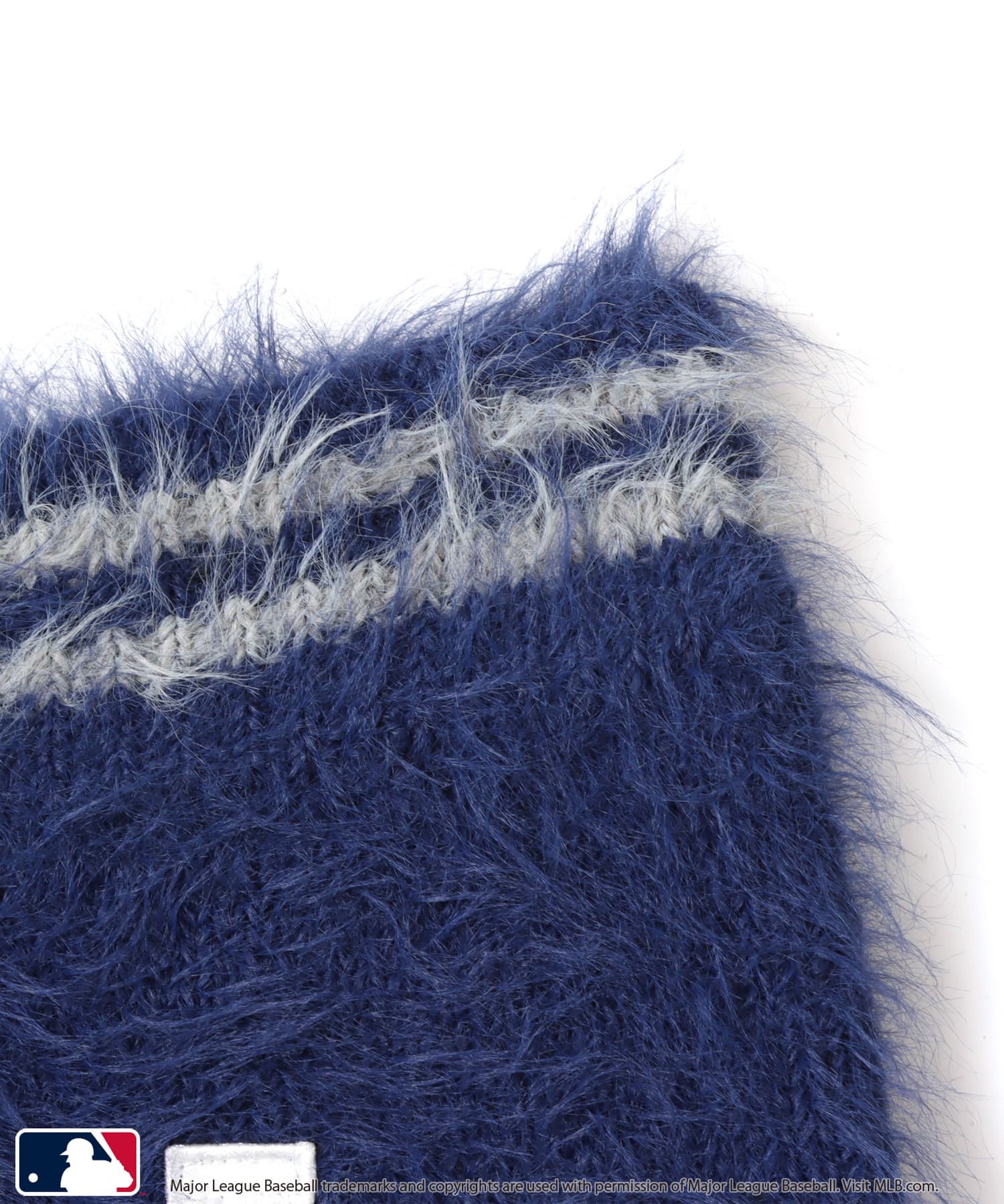 atmos pink MLB Shaggy Knit Short Pants NAVYの画像